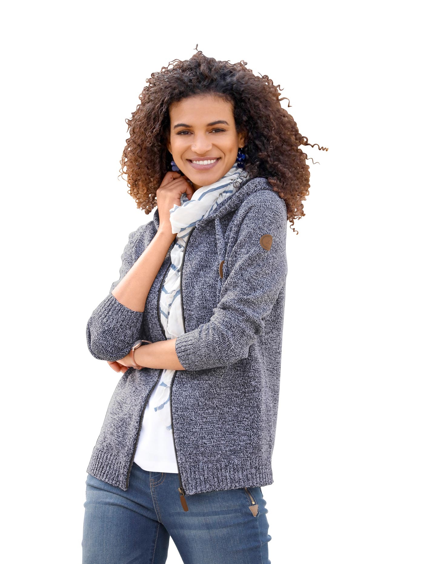 Image of Casual Looks Kapuzenstrickjacke bei Ackermann Versand Schweiz