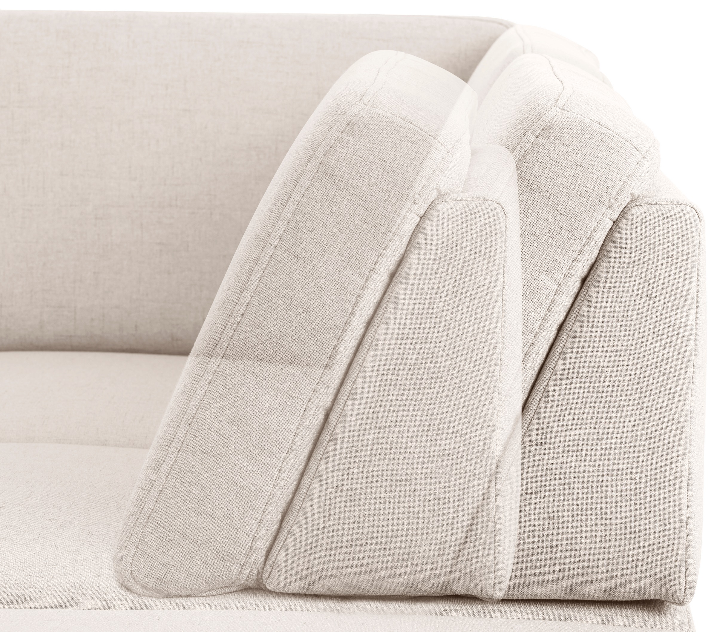 Home affaire Ecksofa »Palace L-Form« incl. Sitztiefenverstellung, wahlweise mit Schlaffunktion und Stauraum