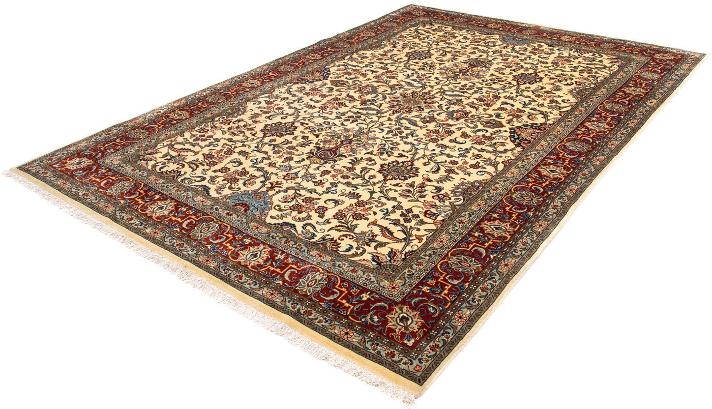Image of morgenland Orientteppich »Perser - Royal - 293 x 196 cm - beige«, rechteckig, 10 mm Höhe, Wohnzimmer, Handgeknüpft, Einzelstück mit Zertifikat bei Ackermann Versand Schweiz