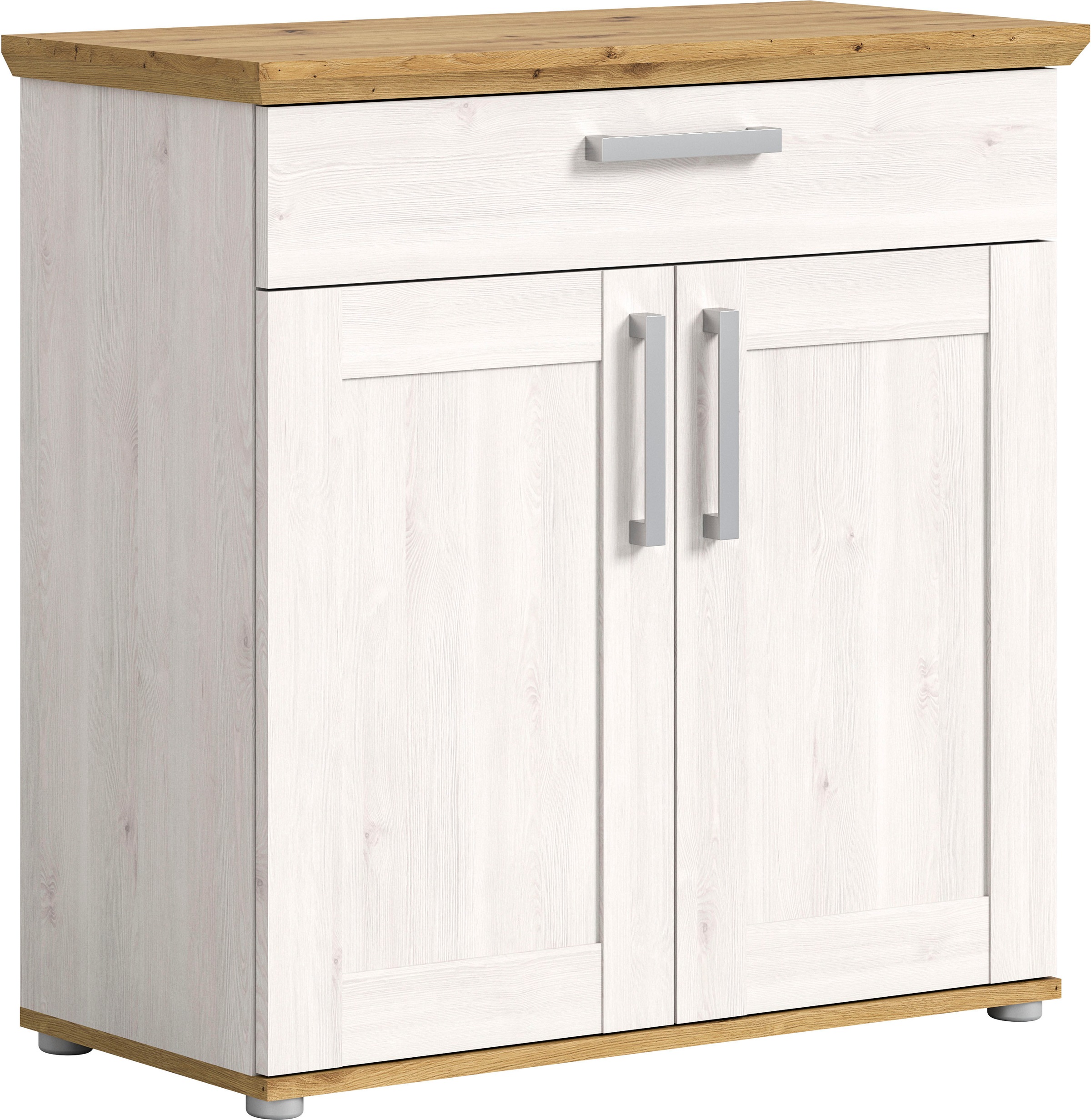 Image of Home affaire Schuhschrank "COSENZA, Breite 95 cm, 2 Türen, 2 Böden, 1 Schubkasten" in Landhausoptik, Kommode, Anrichte, Schrank, Sideboard