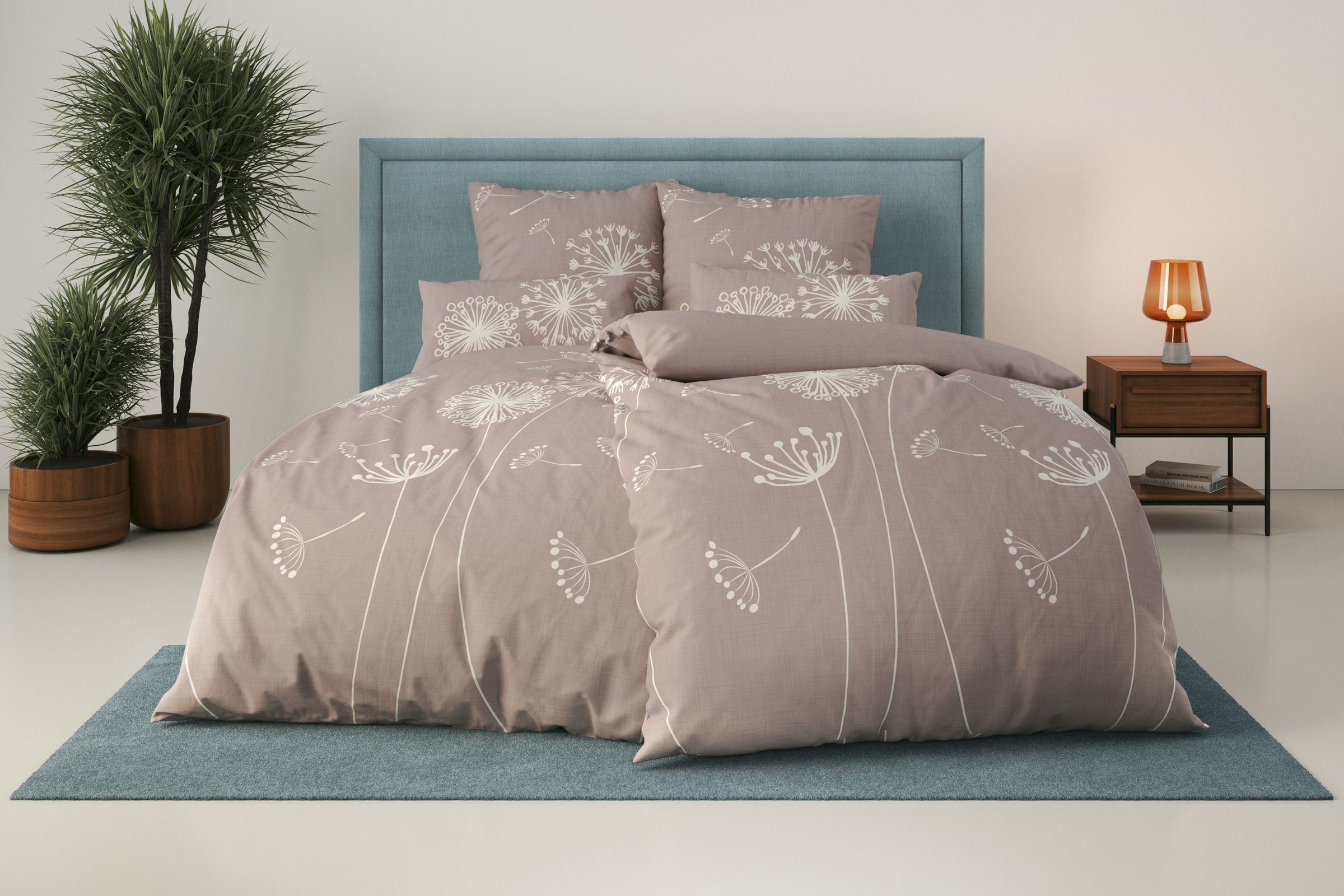 Image of GOODproduct "SOUCY in vier Qualitäten erhältlich, Leinenstruktur" 2 Stk. 100% Baumwolle, auch PREMIUM Qualitäten Renforcé-Tencel & Satin TC300