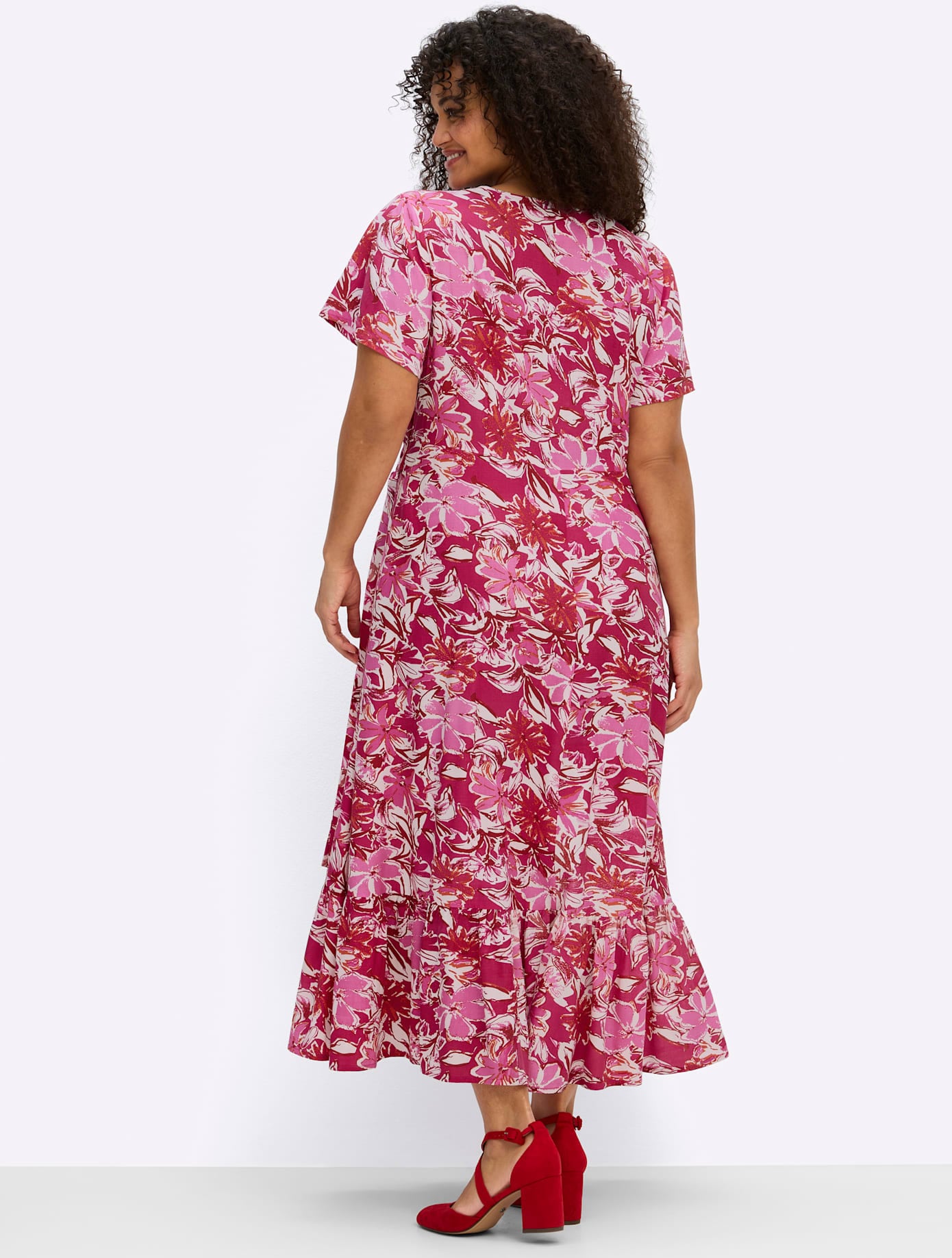 sheego by Joe Browns Wickelkleid »Kleid« Nahttasche