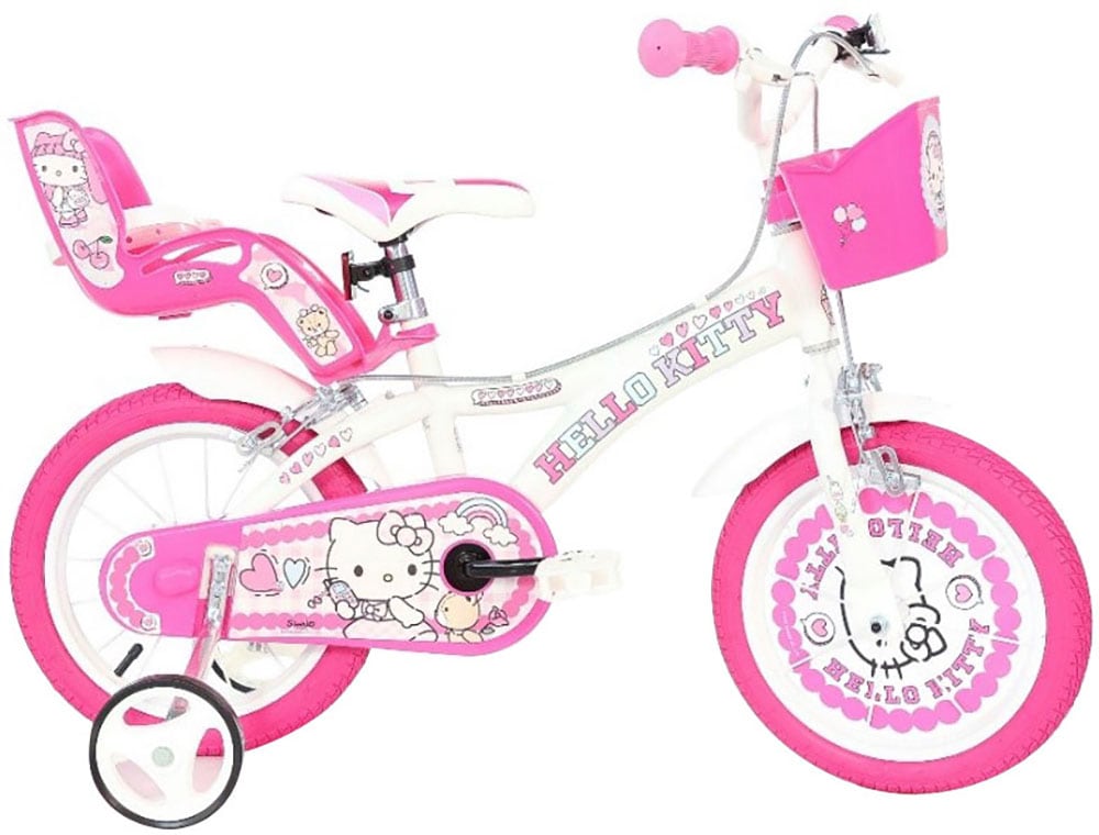 Dino Bikes Women's Hello Kitty Bike 14" Wheel in White