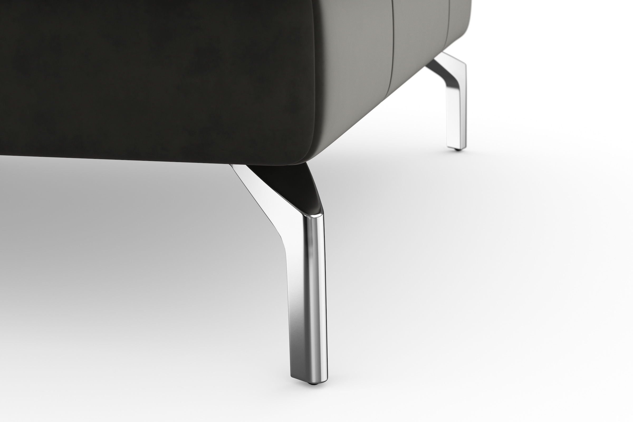sit&more Ecksofa »Bendigo L-Form« inklusive Sitztiefenverstellung, Bodenfreiheit 15 cm, 2 Fussfarben
