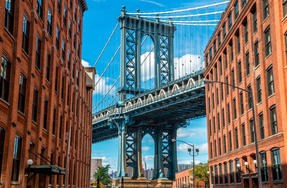 Image of Papermoon Fototapete »Brooklyn Dumbo Area«, matt, BlueBack, 7 Bahnen, 350 x 260 cm bei Ackermann Versand Schweiz