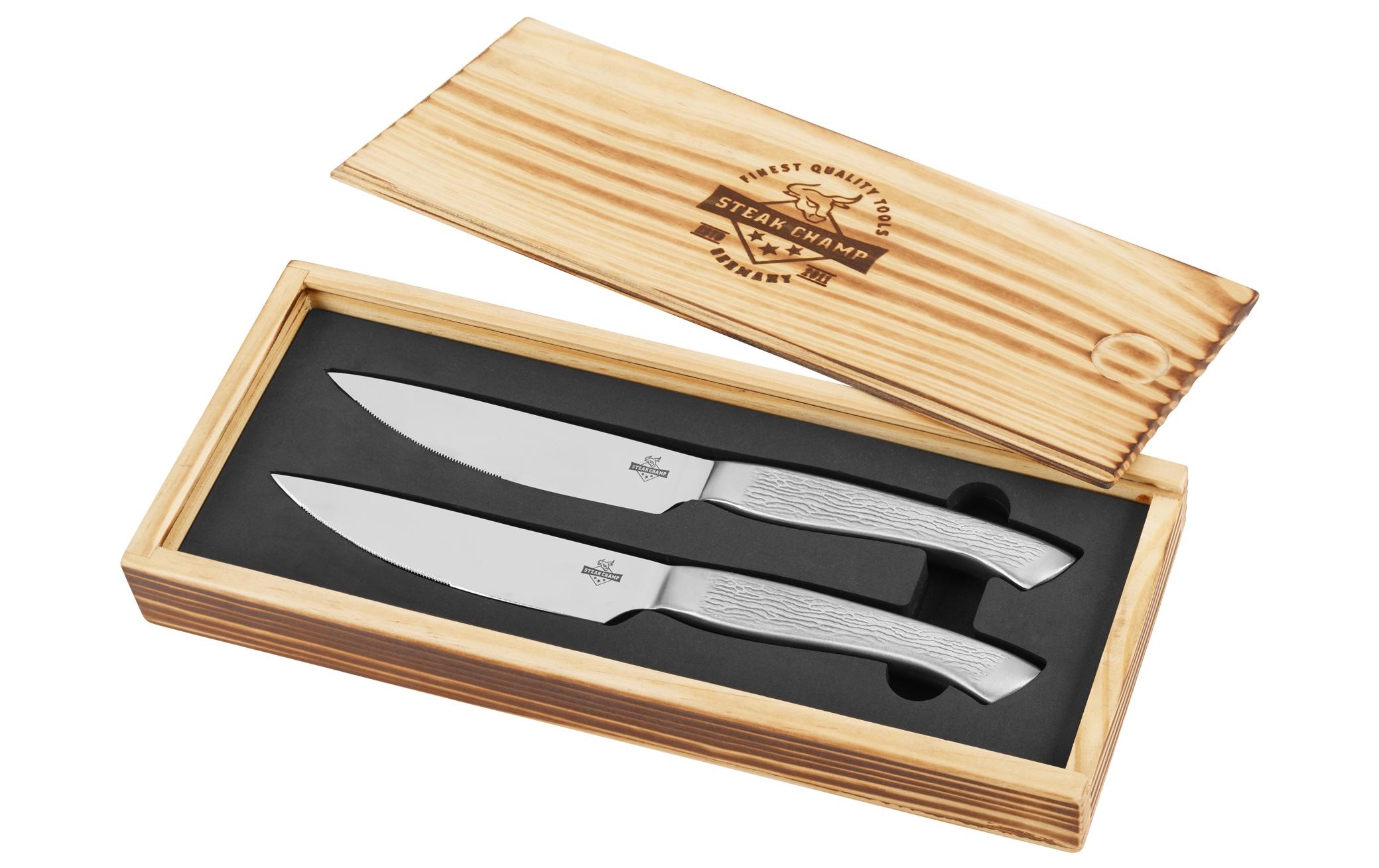 Image of STEAKCHAMP Steakmesser »Steakmesser-Set BigBull«, (2 tlg.) bei Ackermann Versand Schweiz