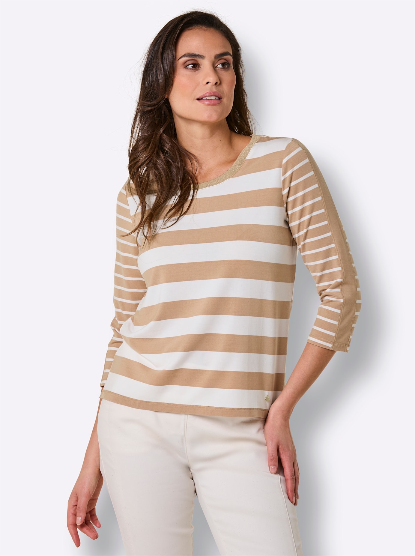 Image of CREATION L PREMIUM 3/4-Arm-Shirt "Lyocell-Shirt" 1