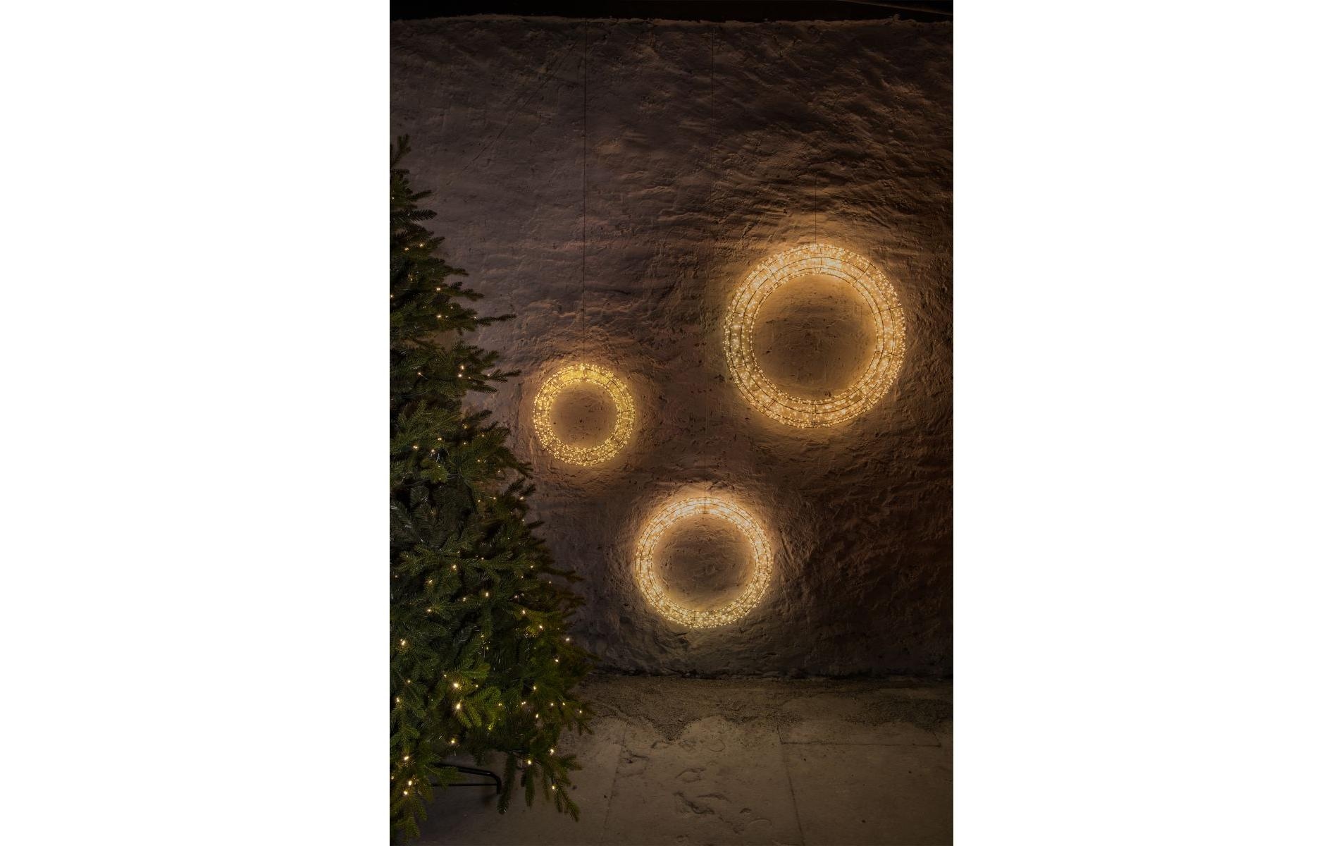 STT Figurine décorative LED »Wreath Argento«