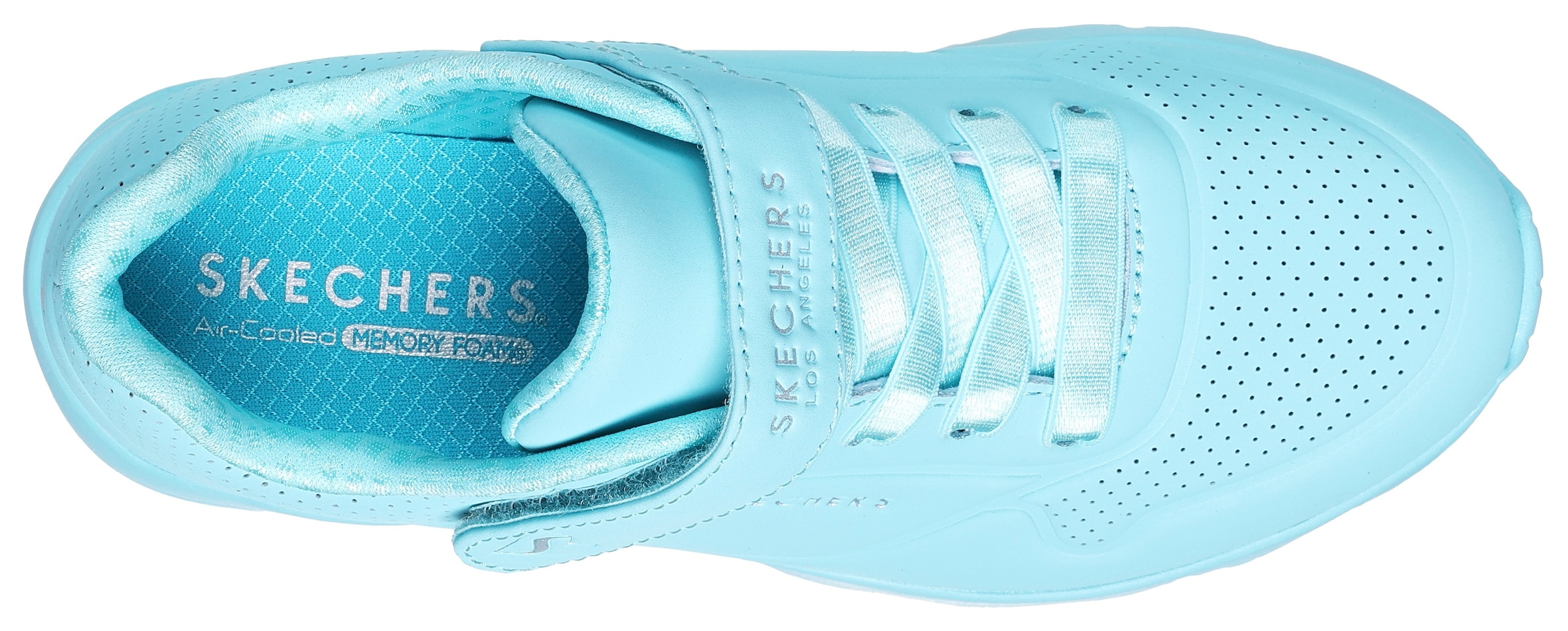 Skechers Sneaker »UNO LITE«, Plateausneaker, Retro Sneaker, Klettschuh im Monochrome Look