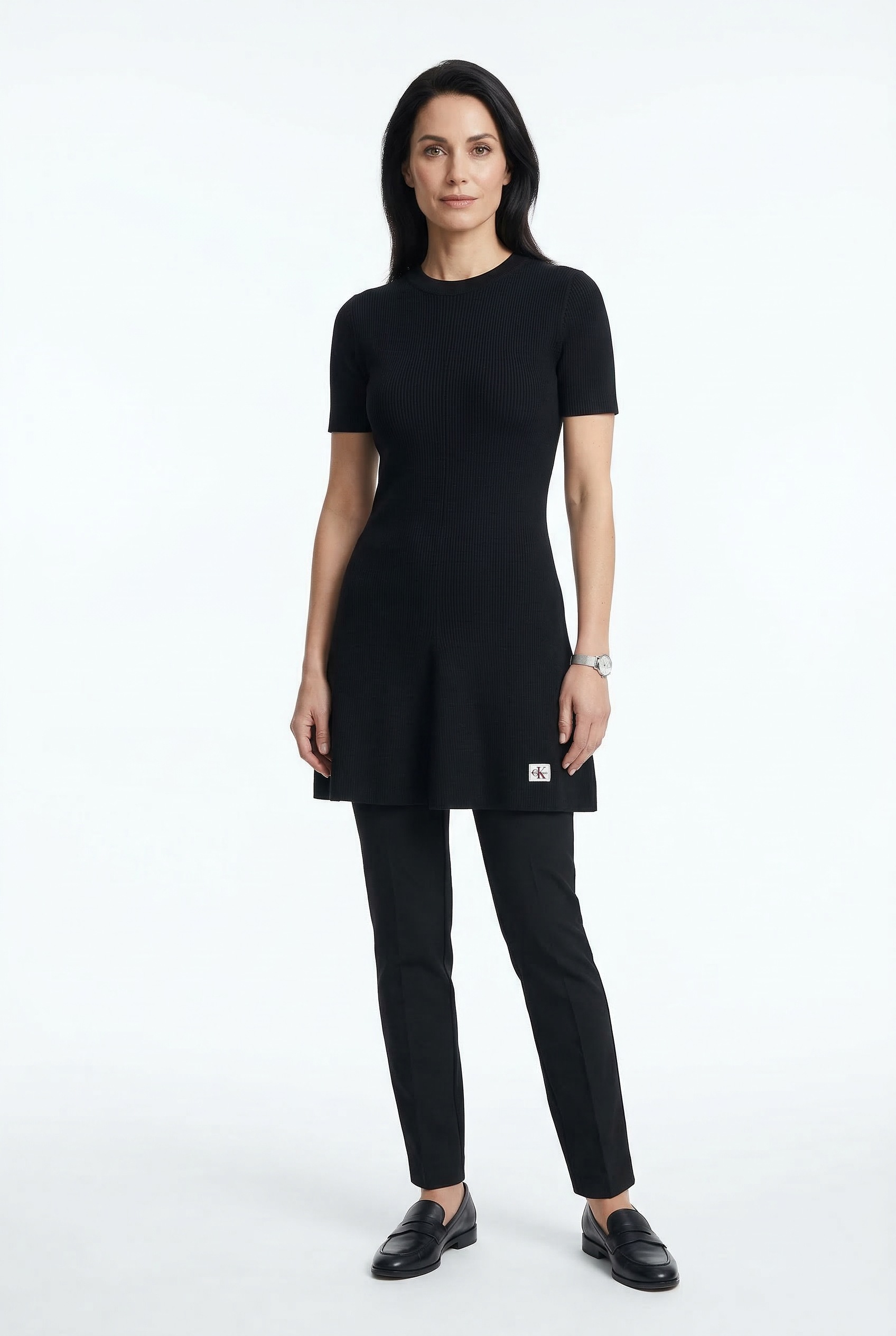 Image of Calvin Klein Jeans Minikleid Ohne Tasche Figurbetonte Passform mit Rundhalsausschnitt
