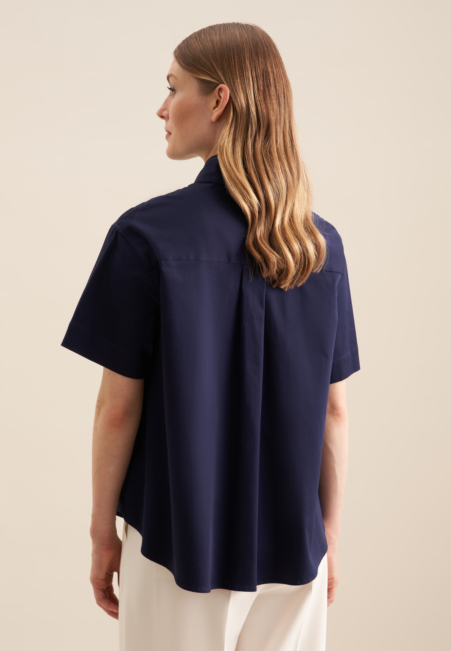 seidensticker Blouse chemise »Schwarze Rose« 1/2 Kragen Uni