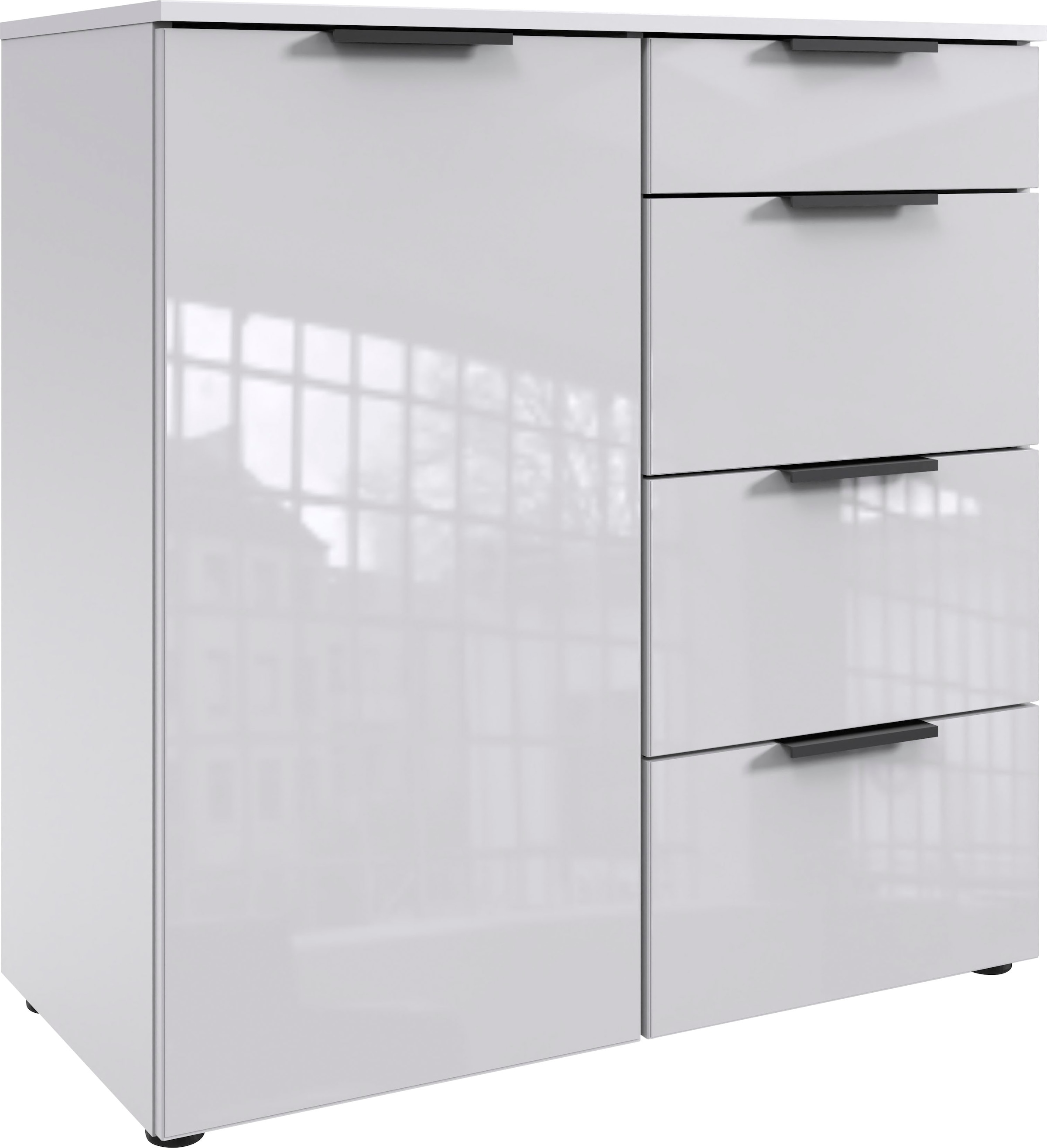 Image of Wimex Kombikommode "Level 36C by fresh to go" mit Glaselementen auf der Front, soft-close Funktion, 81cm breit