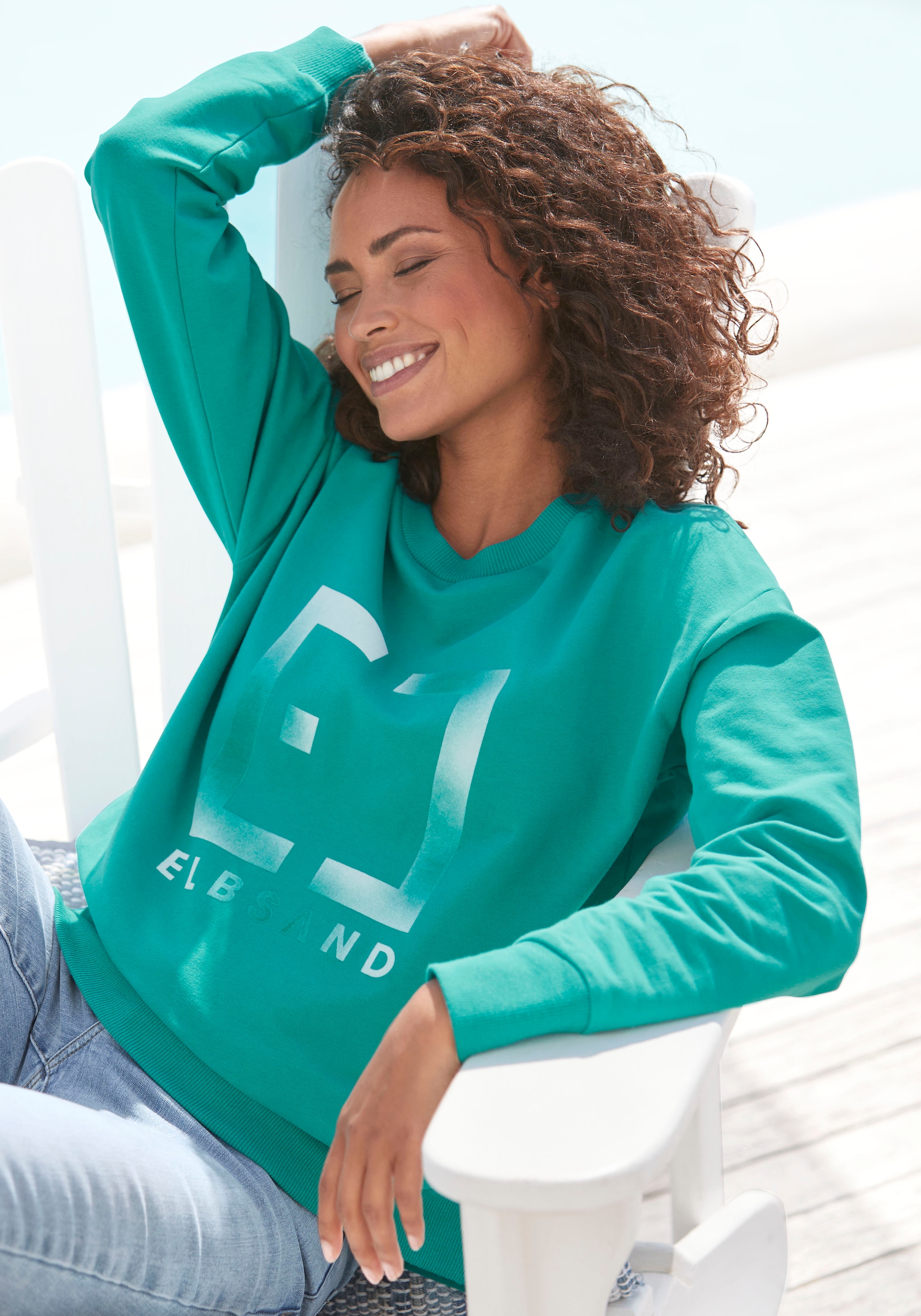 Elbsand Sweatshirt »Fionni«, mit grossem Logoprint