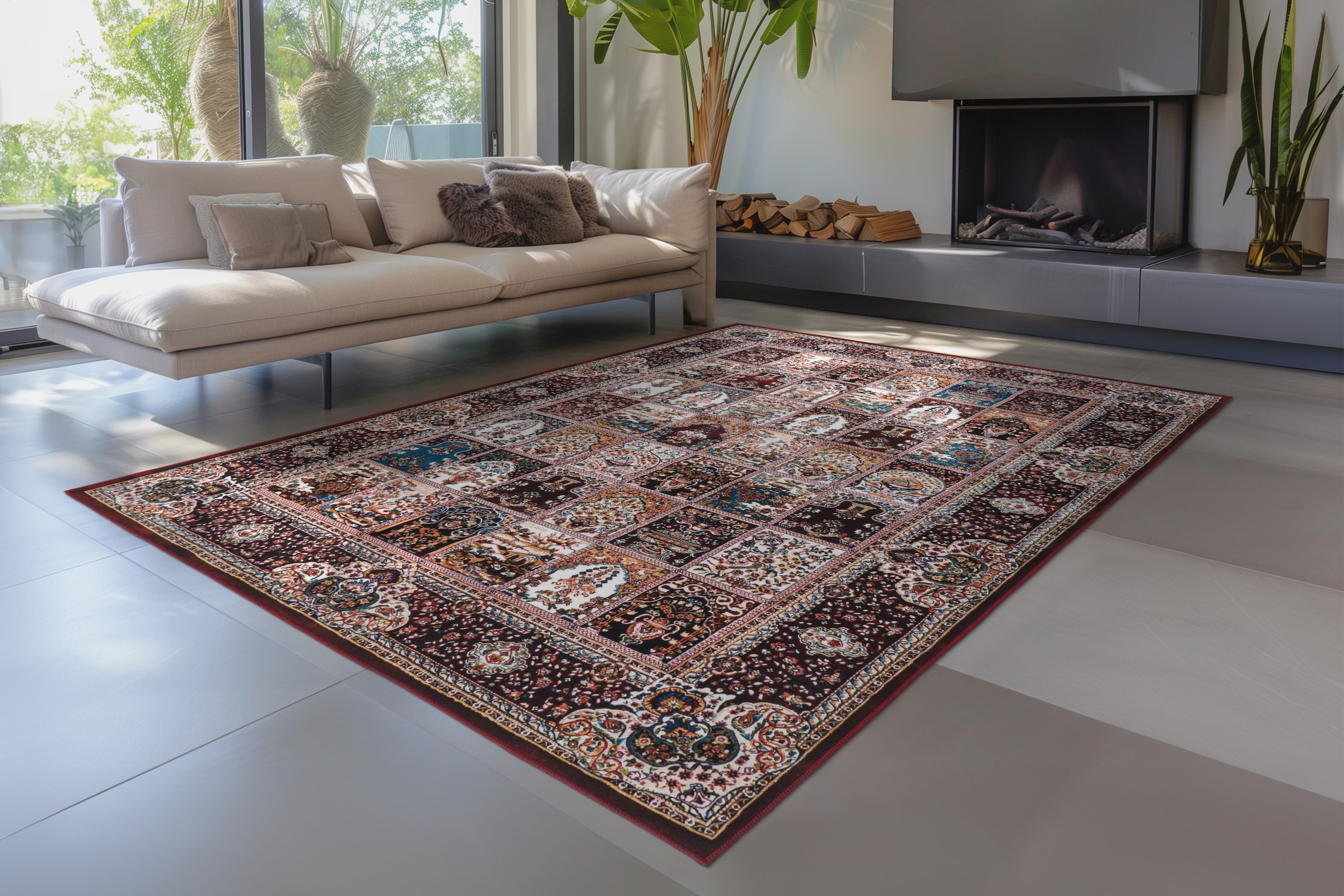 Kayoom Tapis »Rocks 325« Rectangulaire 6 mm Höhe Kurzflor, Orient Optik, Wohnzimmer