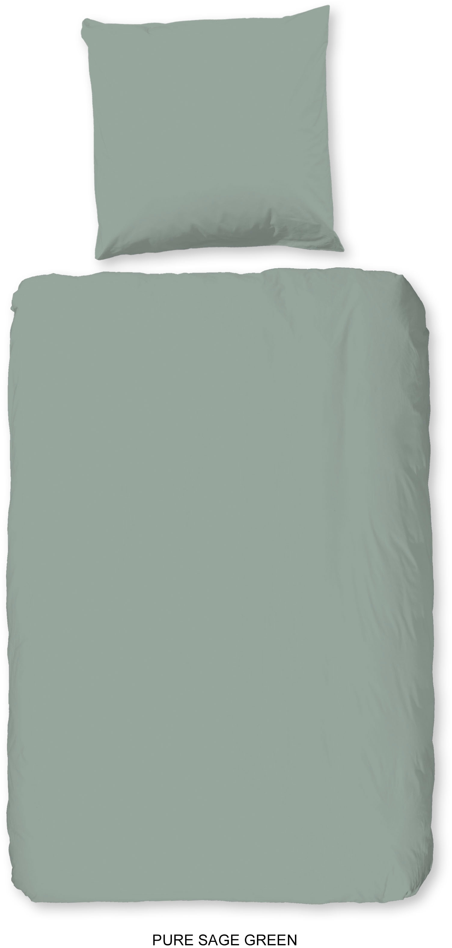 PURE luxury collection Bettwäsche »Pure uni«, Mikrofaser, Pflegeleicht, Weich, Uni, Unifarben, Reissverschluss