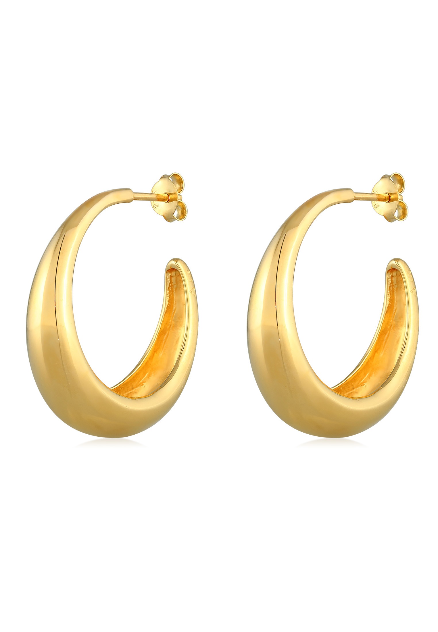 Image of Elli Paar Creolen »Creolen Hänger Chunky Hoops Basic Cool 925 Silberfarben« bei Ackermann Versand Schweiz