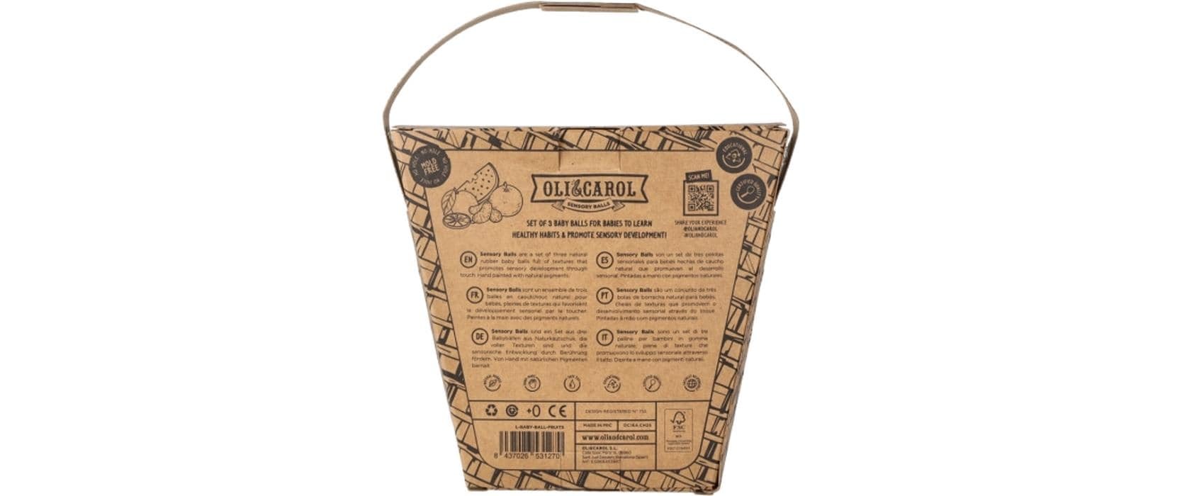   Lernspielzeug »Oli&Carol Fruit Salad Baby Sensory Balls«