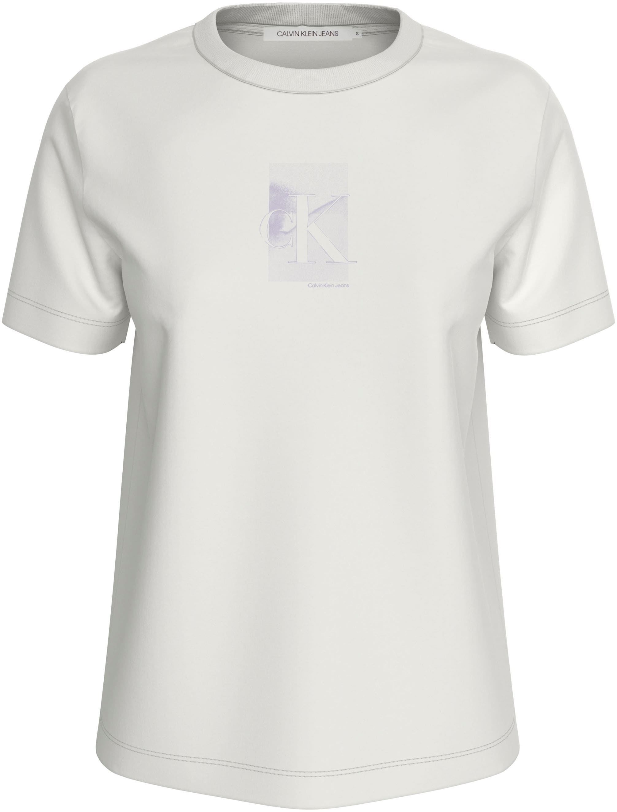 Calvin Klein Jeans Plus T-Shirt »PLUS DIFFUSED CK REGULAR TEE«, in Grossen Grössen und mit Logomarkenlabel