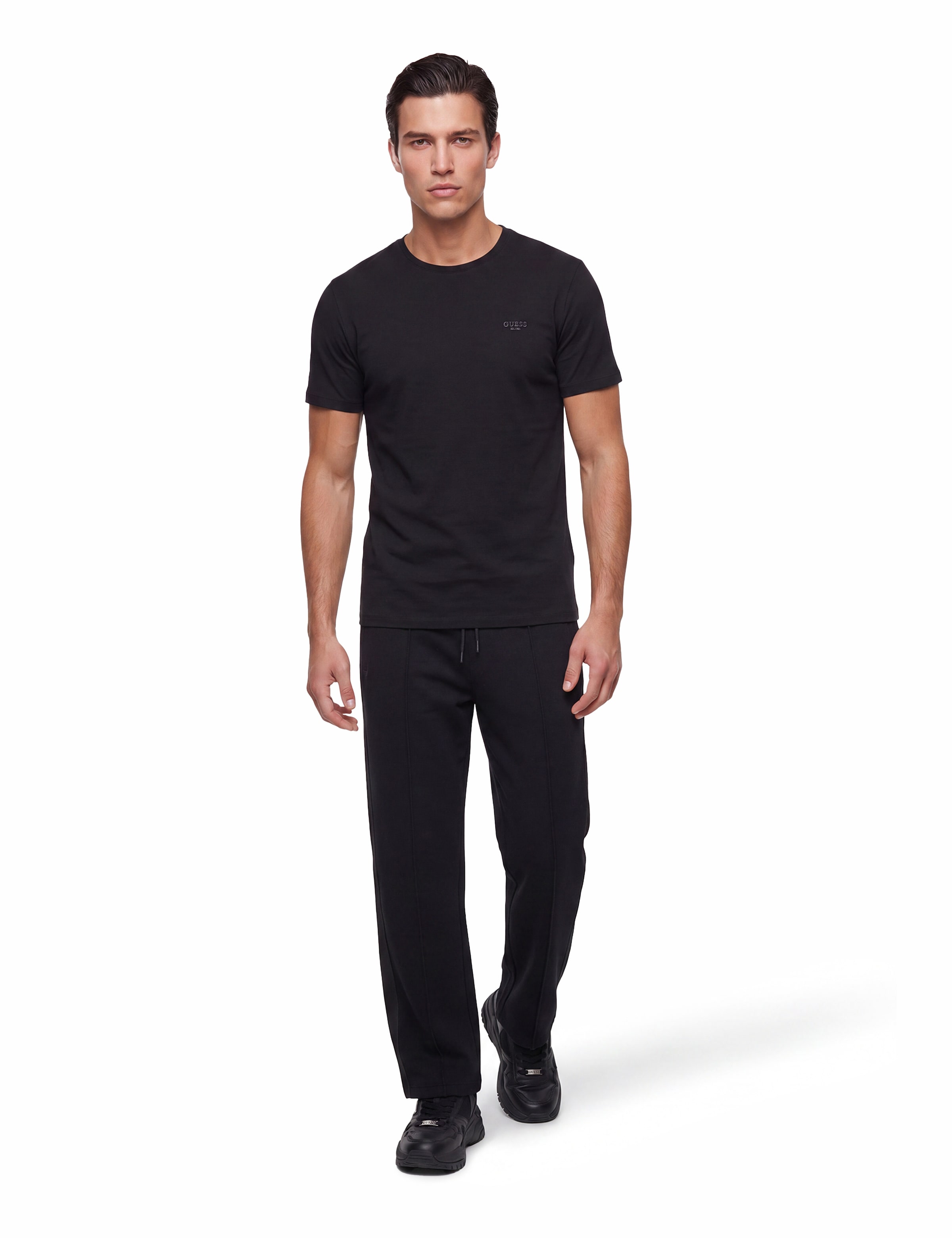 Guess Pantalon de jogging »THOR«  mit seitlichem Logoschriftzug, Regular Fit, Baumwoll-Mix