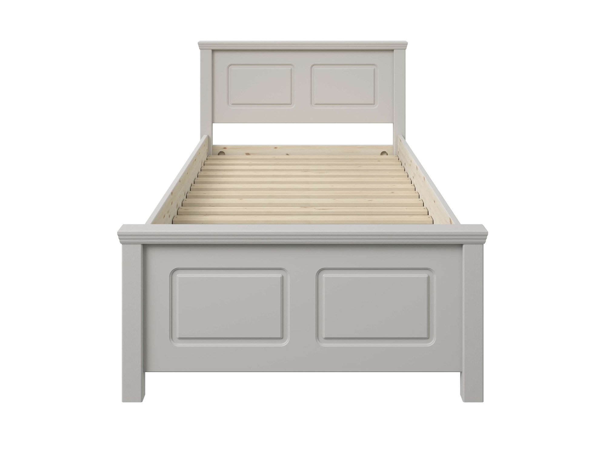 GOODproduct Lit en bois massif »ERIK' , Made in Europe, optional mit Schublade, Massivholz Kiefer« FSC® zertifiziert,  in mehreren Grössen, Landhausstil mit Kassettenoptik