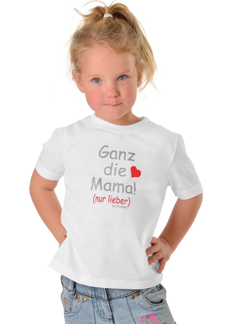 T-Shirt »TRIGEMA T-Shirt Mamas Liebling«