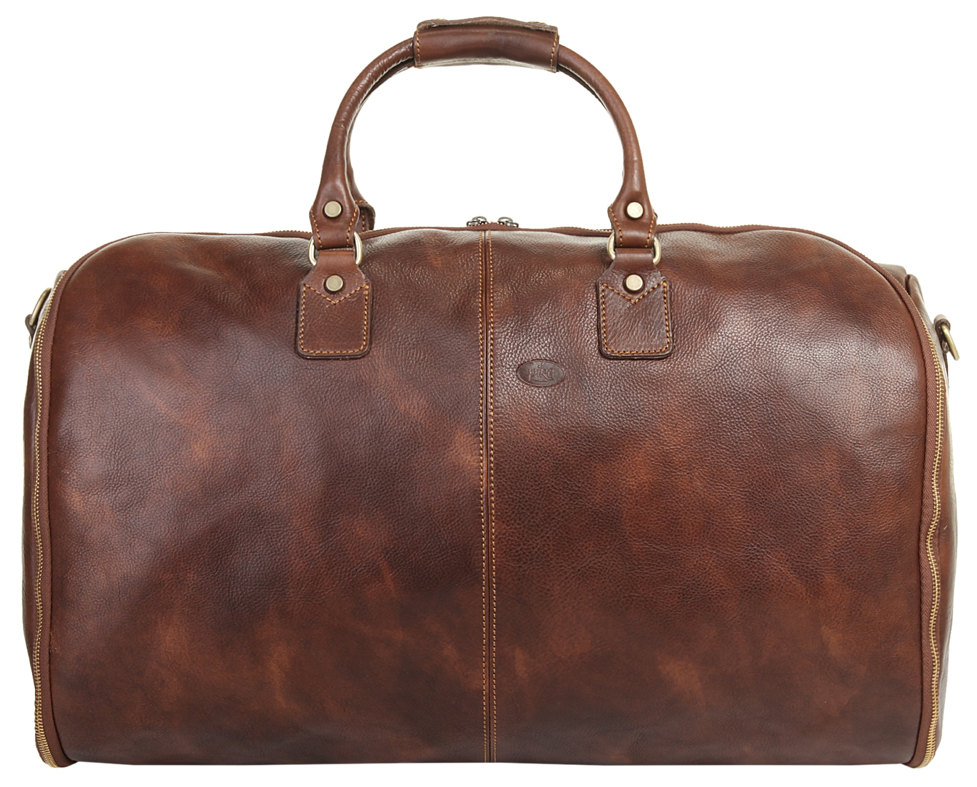 Image of Piké Reisetasche "PIKÉ Herren, Damen echt Leder, Made in Italy" echt Leder, Made in Italy