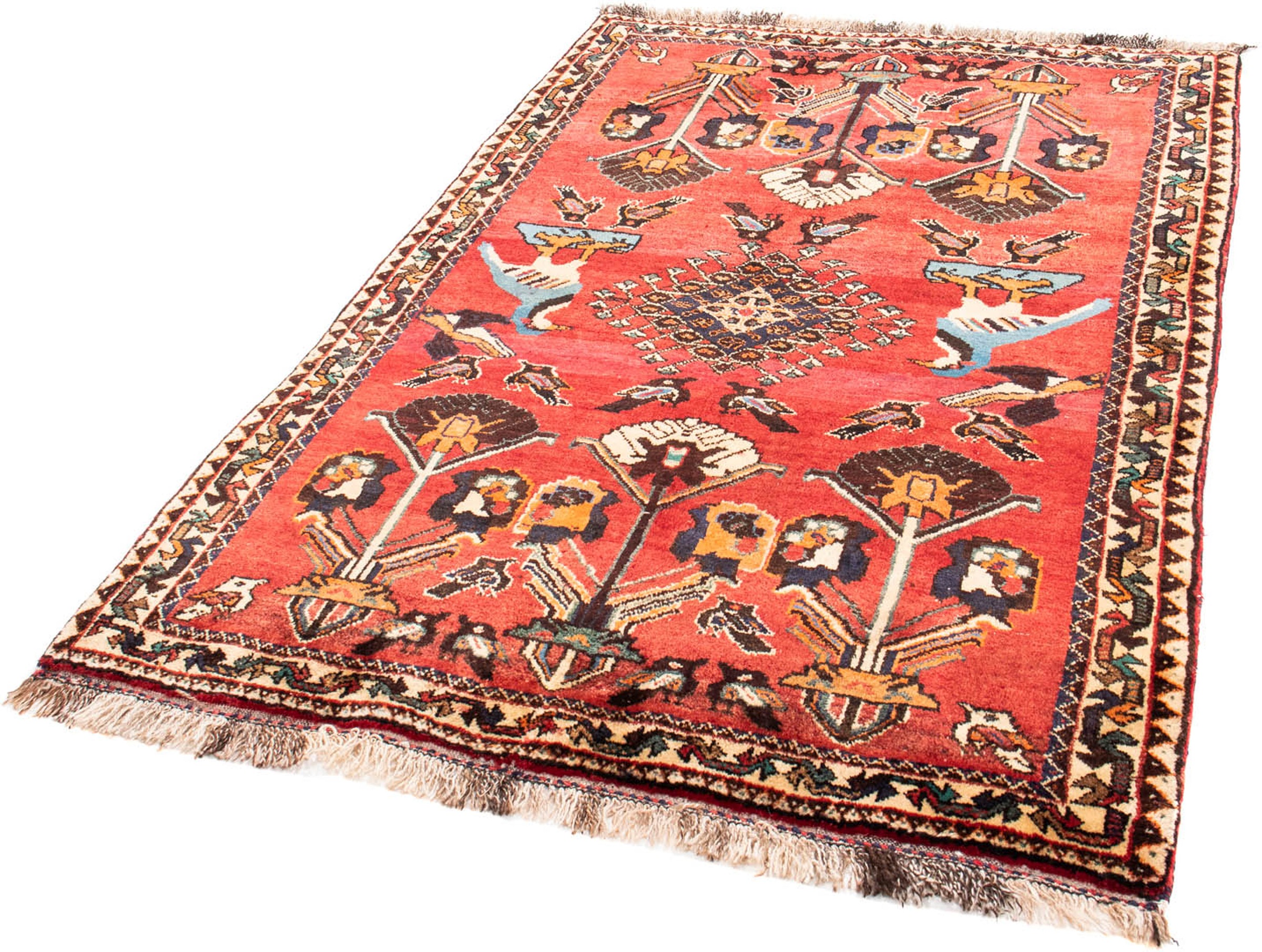 Image of morgenland Orientteppich »Perser - Nomadic - 168 x 112 cm - dunkelrot«, rechteckig, 10 mm Höhe, Wohnzimmer, Handgeknüpft, Einzelstück mit Zertifikat bei Ackermann Versand Schweiz