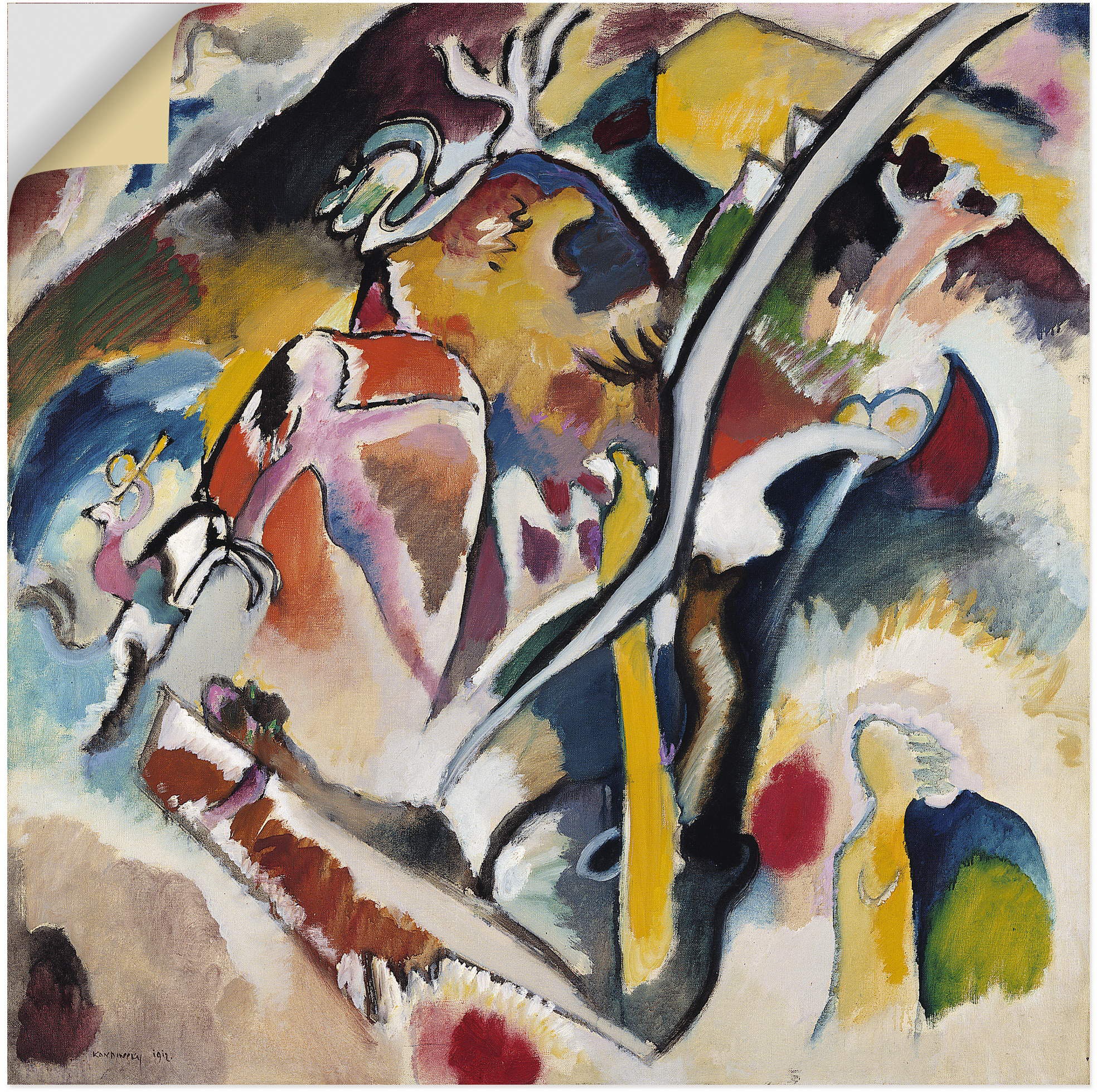 Image of Artland Wandbild »Sintflut. 1912«, Gegenstandslos, (1 St.), in vielen Grössen & Produktarten - Alubild / Outdoorbild für den Aussenbereich, Leinwandbild, Poster, Wandaufkleber / Wandtattoo auch für Badezimmer geeignet bei Ackermann Versand Schweiz