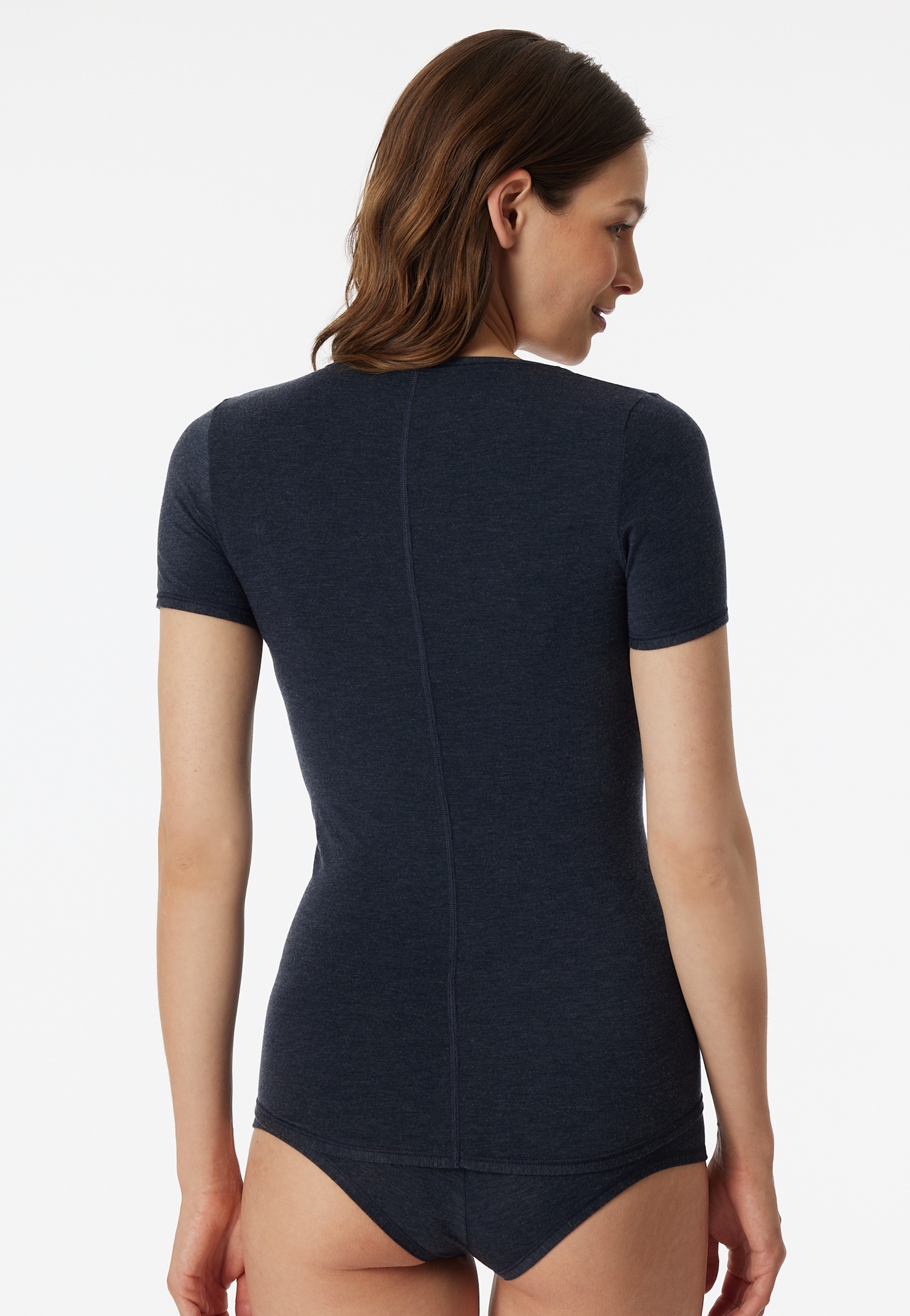 Schiesser Kurzarmshirt »Personal Fit«, Rundhalsausschnitt, Single Jersey, ohne störende Seitennähte