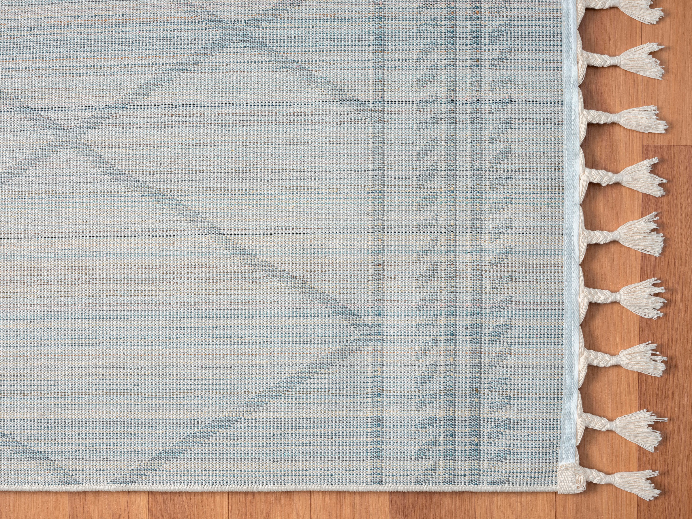 Myflair Möbel & Accessoires Hochflor-Teppich »Moroccan Design, LAGERRÄUMUNG!« rechteckig 24 mm Höhe modern, marokkanisches Design, Rauten Muster, weich, mit Fransen