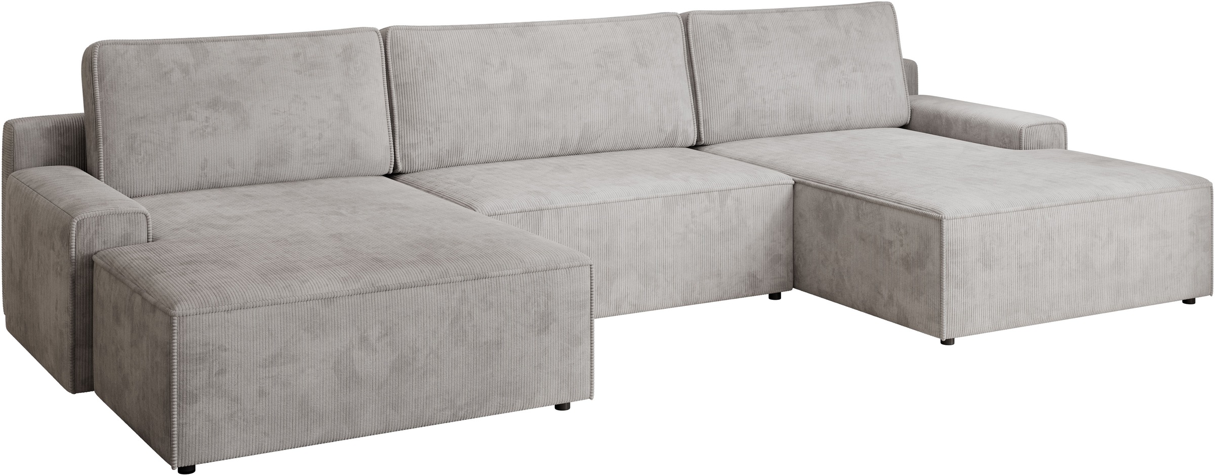 TRENDMANUFAKTUR Wohnlandschaft »Challenge, Schlafsofa mit Bettkasten, Couch in U-Form, Breite 333 cm« XXL Sofa mit Bettkasten & Schlaffunktion, auch in trendigem Cordstoff