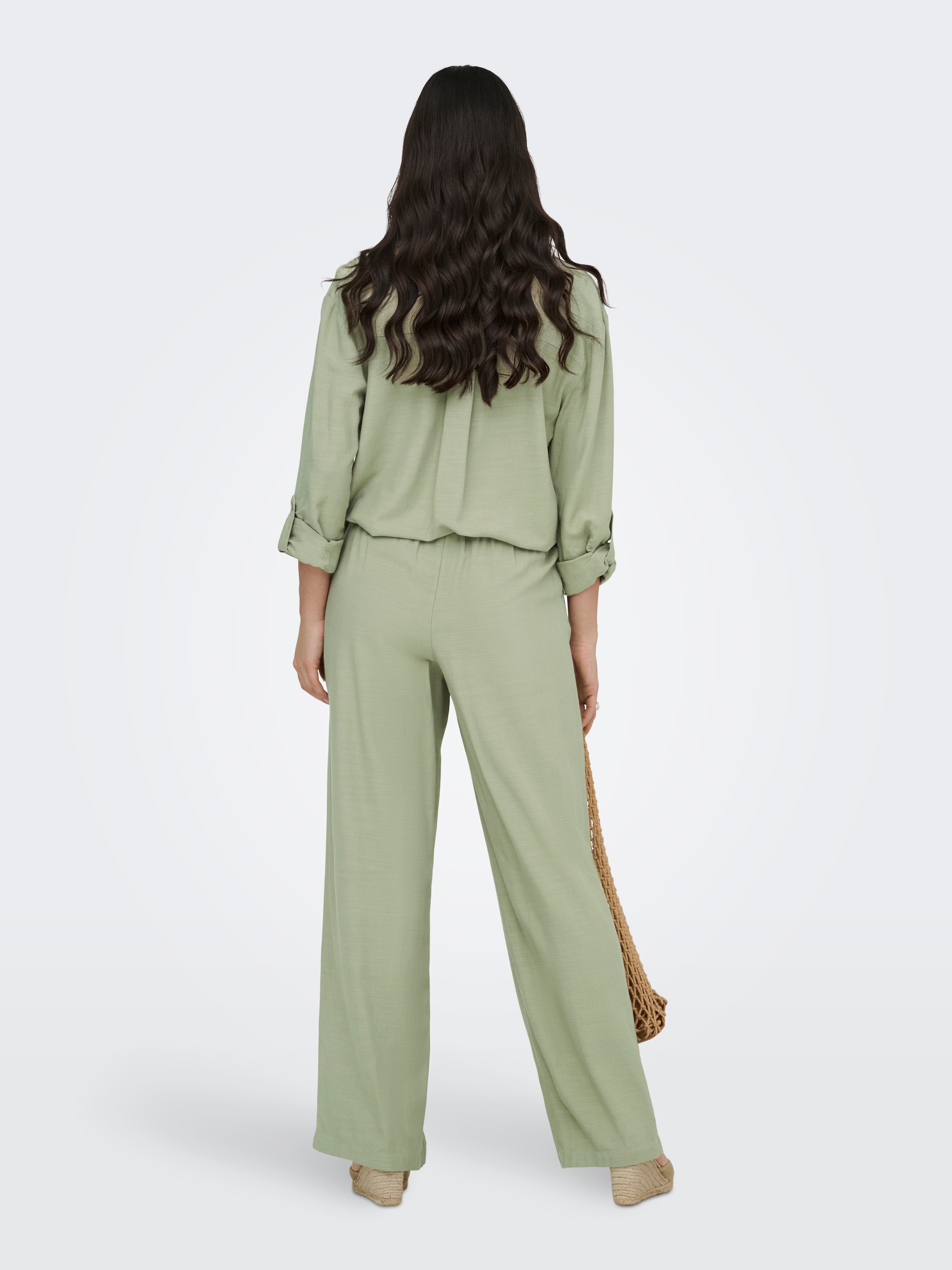 JDY Schlupfhose »JDYCAYA LINEN MW PANT WVN DIA«  Sommerhose mit Leinen