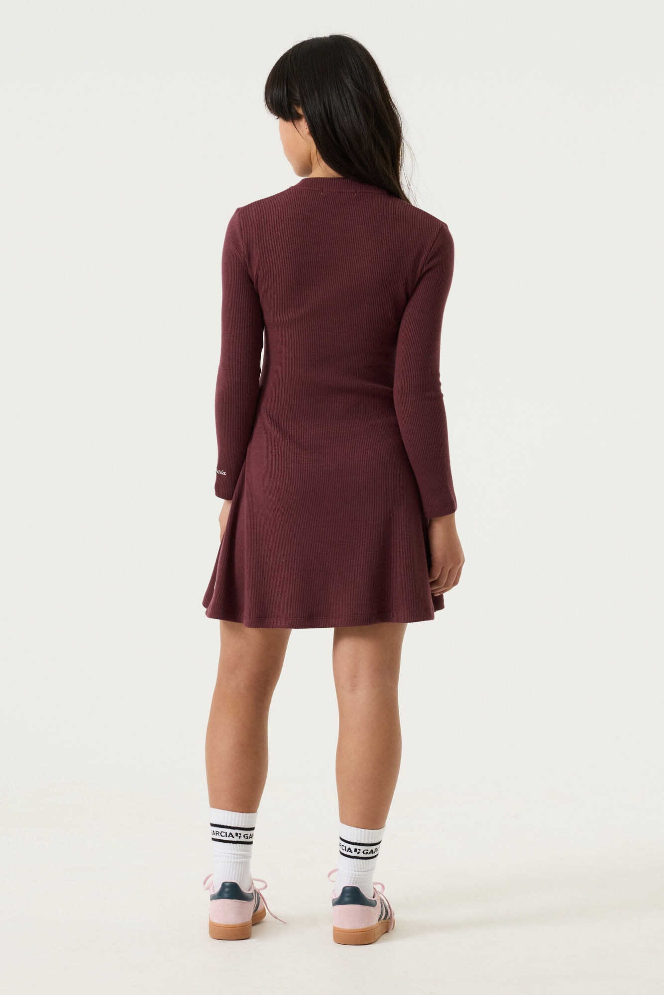 Garcia Strickkleid mit Schriftzug am Ärmel for GIRLS