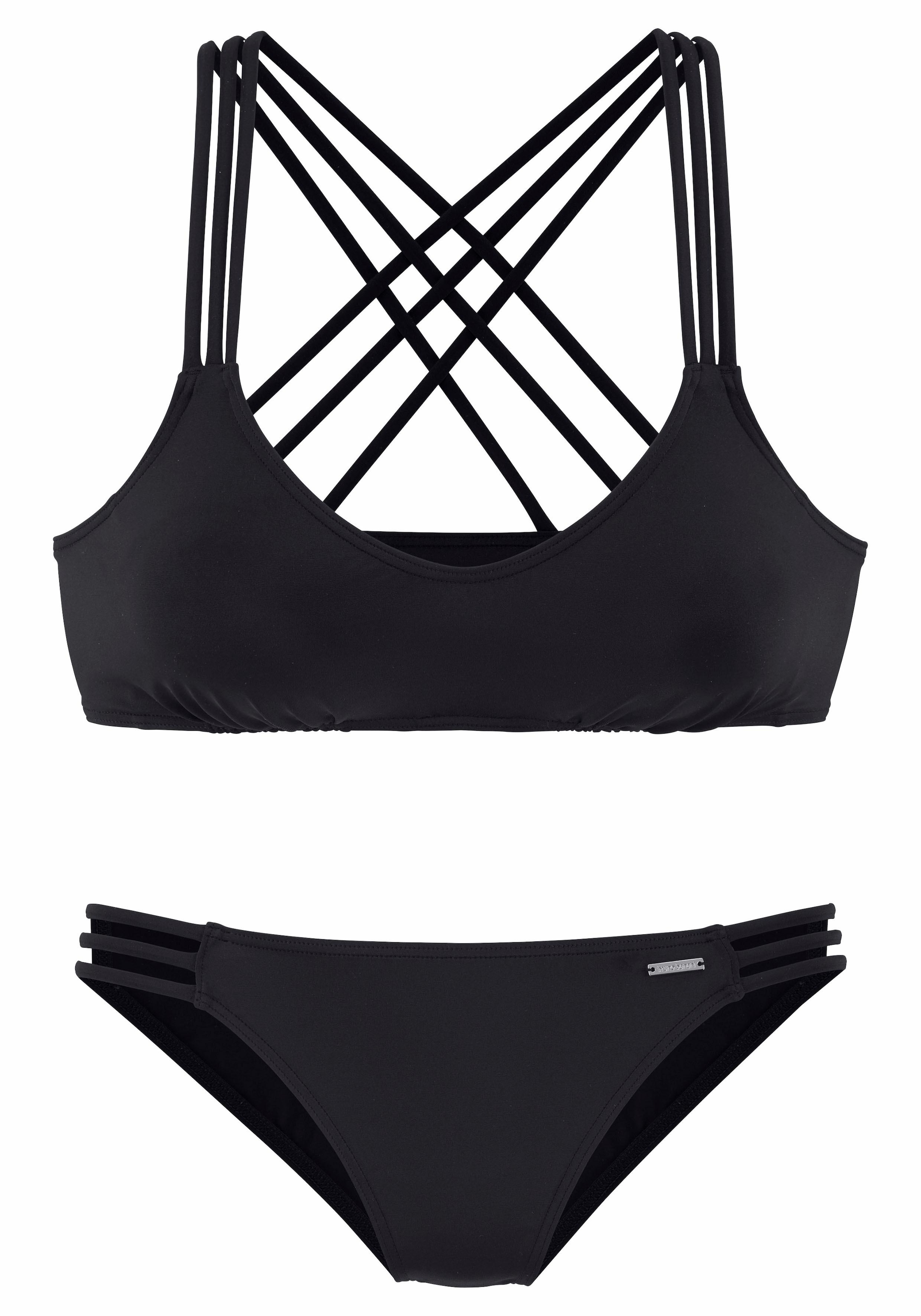 Bruno Banani Bustier-Bikini, mit Zierbändern