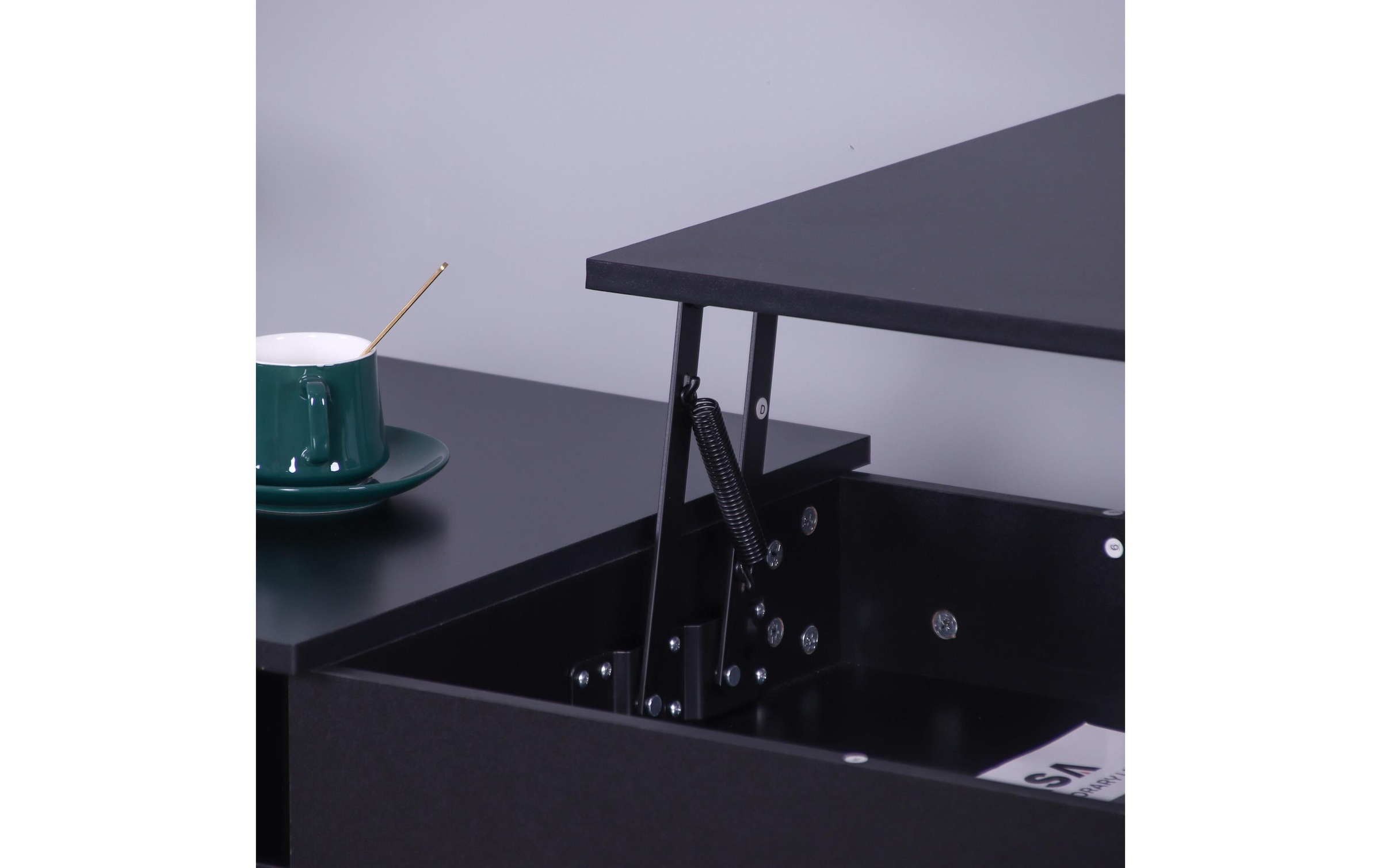 relaxdays Couchtisch »Lift-Top 110 x 50 cm« Höhenverstellbarer Sofatisch mit Liftfunktion