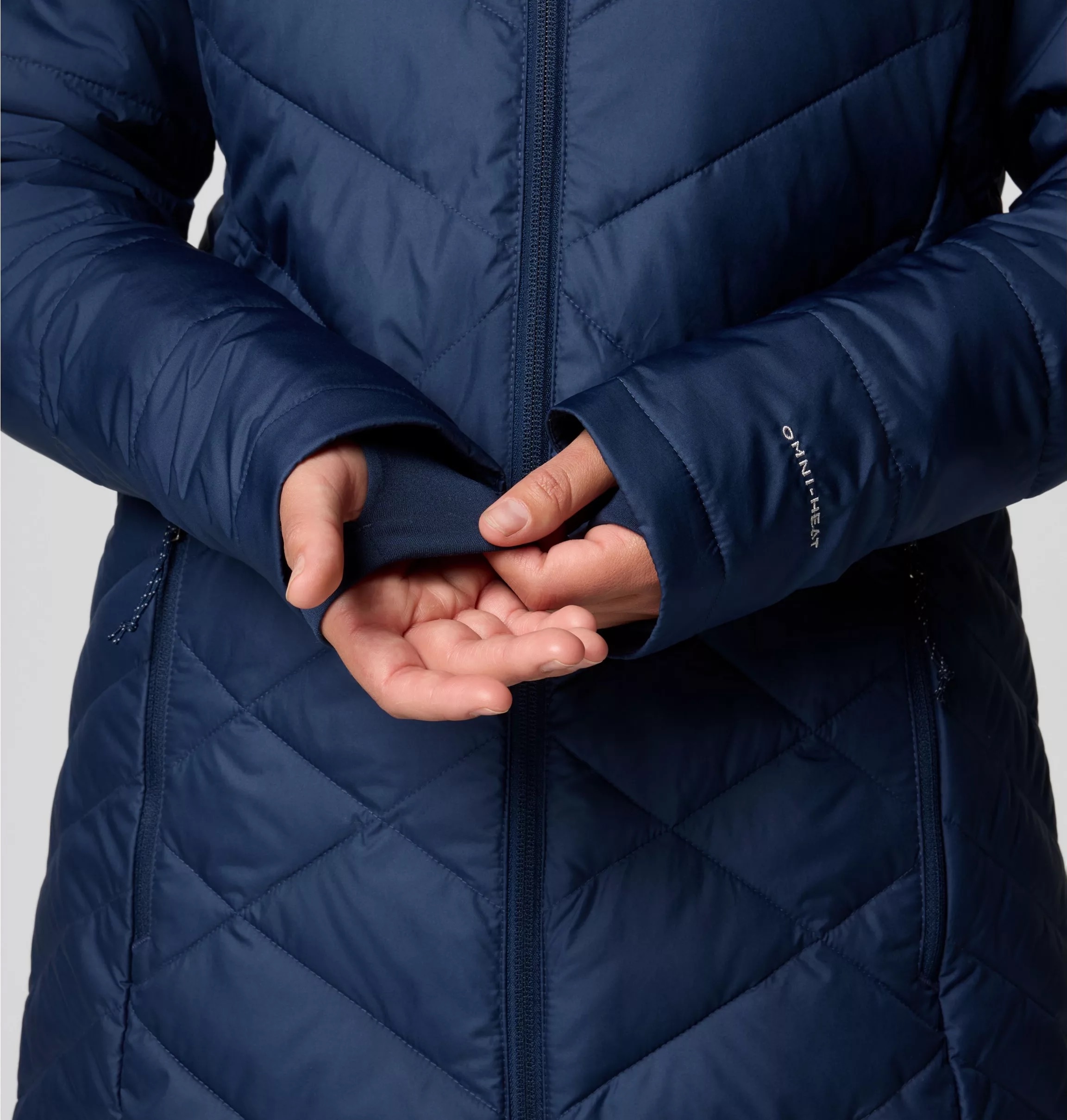 Columbia Steppmantel »HEAVENLY LONG HOODED JACKET«, (1 tlg.)