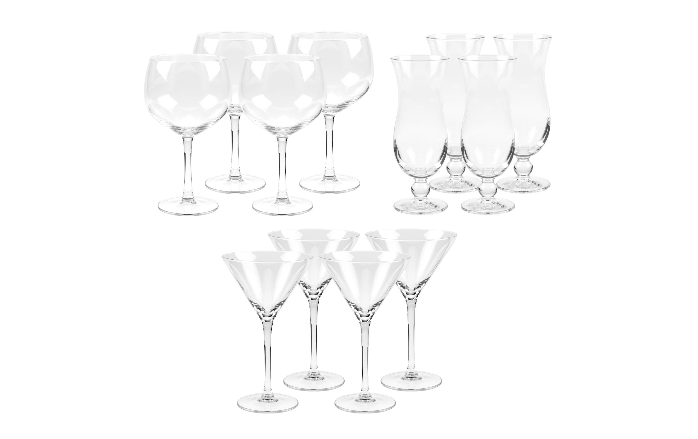 FURBER Cocktailglas »12er-Set Transparent«