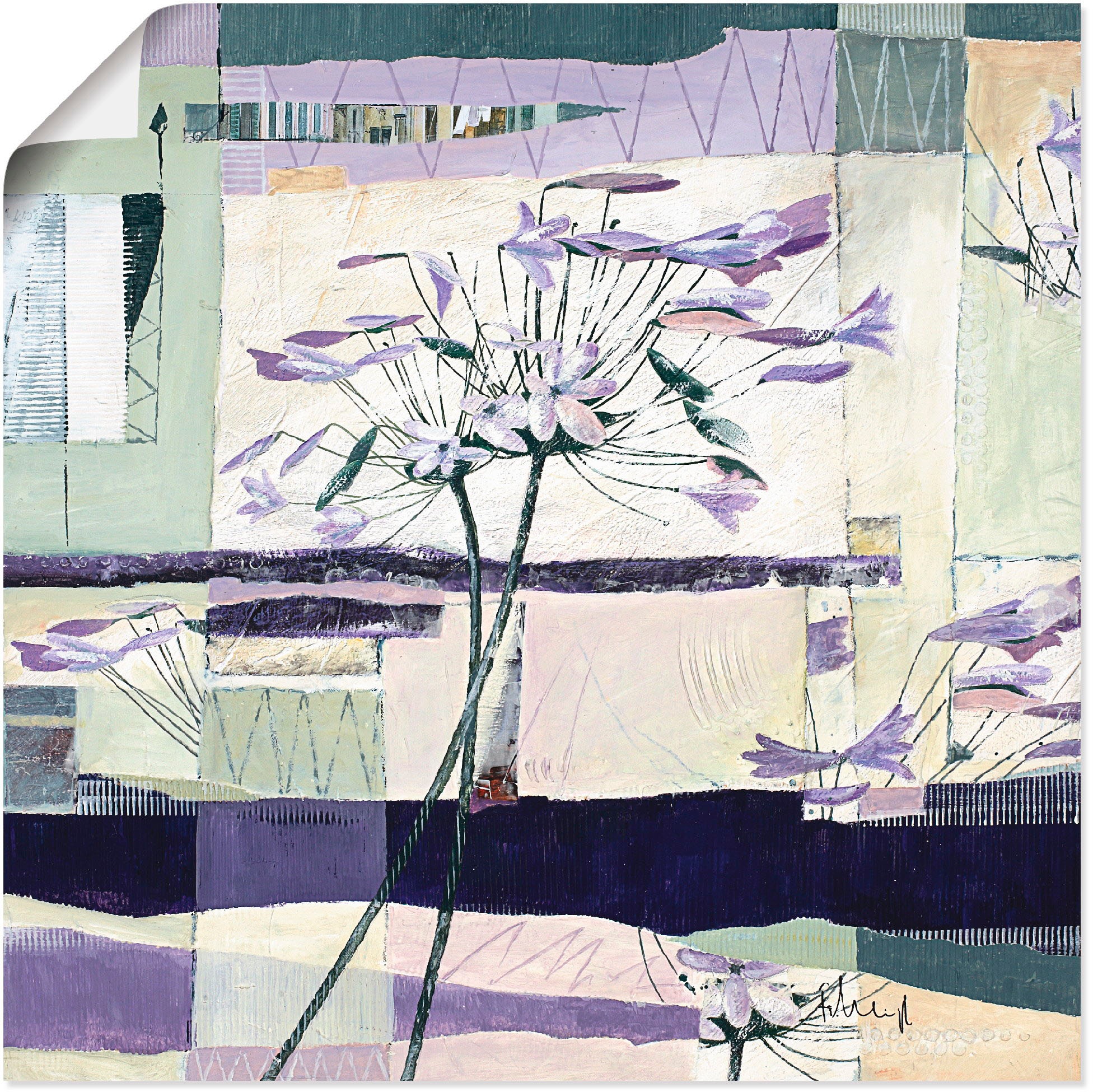 Image of Artland Wandbild »Stillleben mit Zitronen«, Blumen, (1 St.), in vielen Grössen & Produktarten -Leinwandbild, Poster, Wandaufkleber / Wandtattoo auch für Badezimmer geeignet bei Ackermann Versand Schweiz