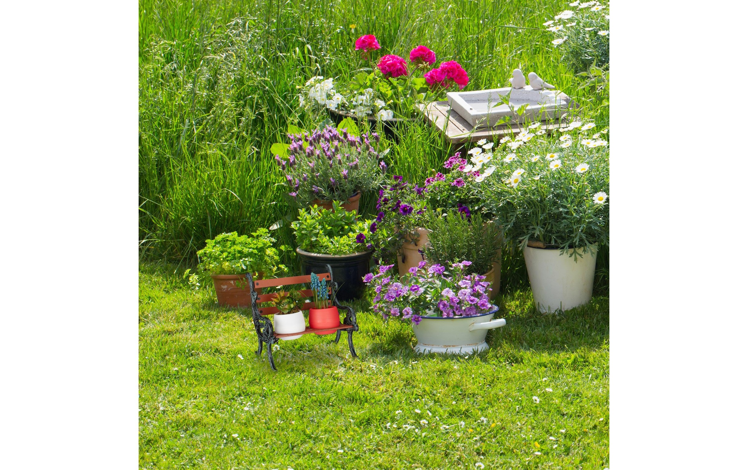 relaxdays Blumenbank »Mini«