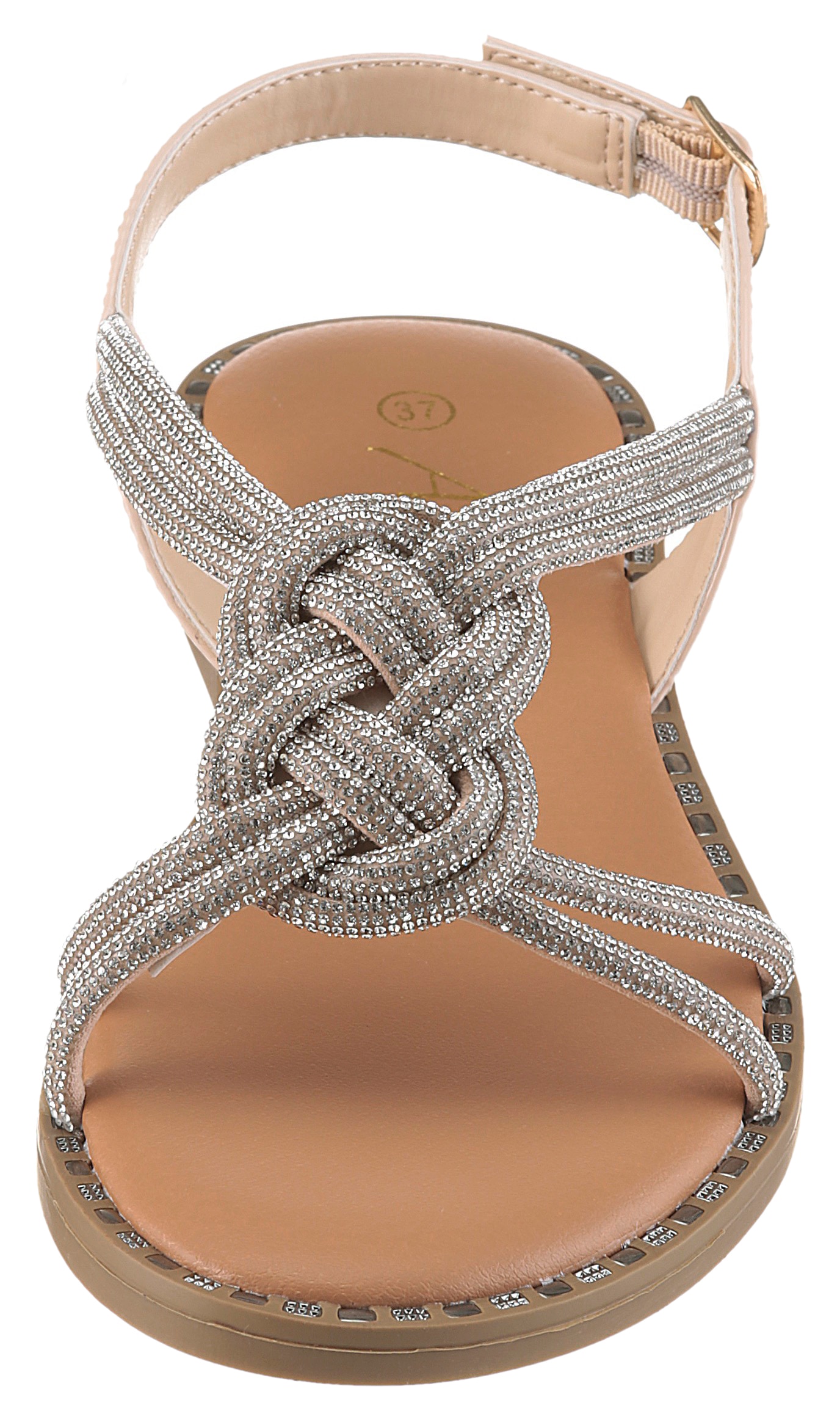 Aniston SHOES Sandale  Sommerschuh, Riemchensandale mit Glitzerdetails - NEUE KOLLEKTION