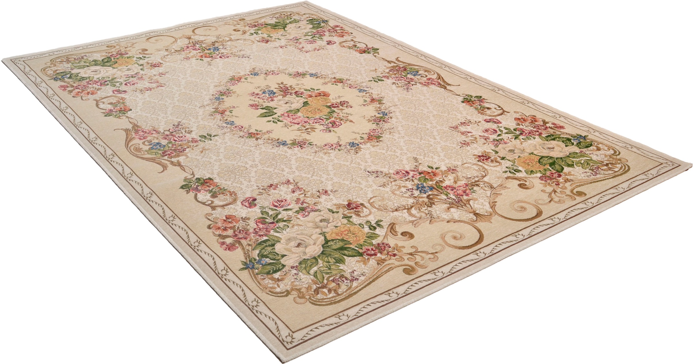 Image of THEKO Teppich »Flomi Floral«, rechteckig, 3 mm Höhe, gewebt, Blumen Design, ideal im Wohnzimmer & Schlafzimmer bei Ackermann Versand Schweiz