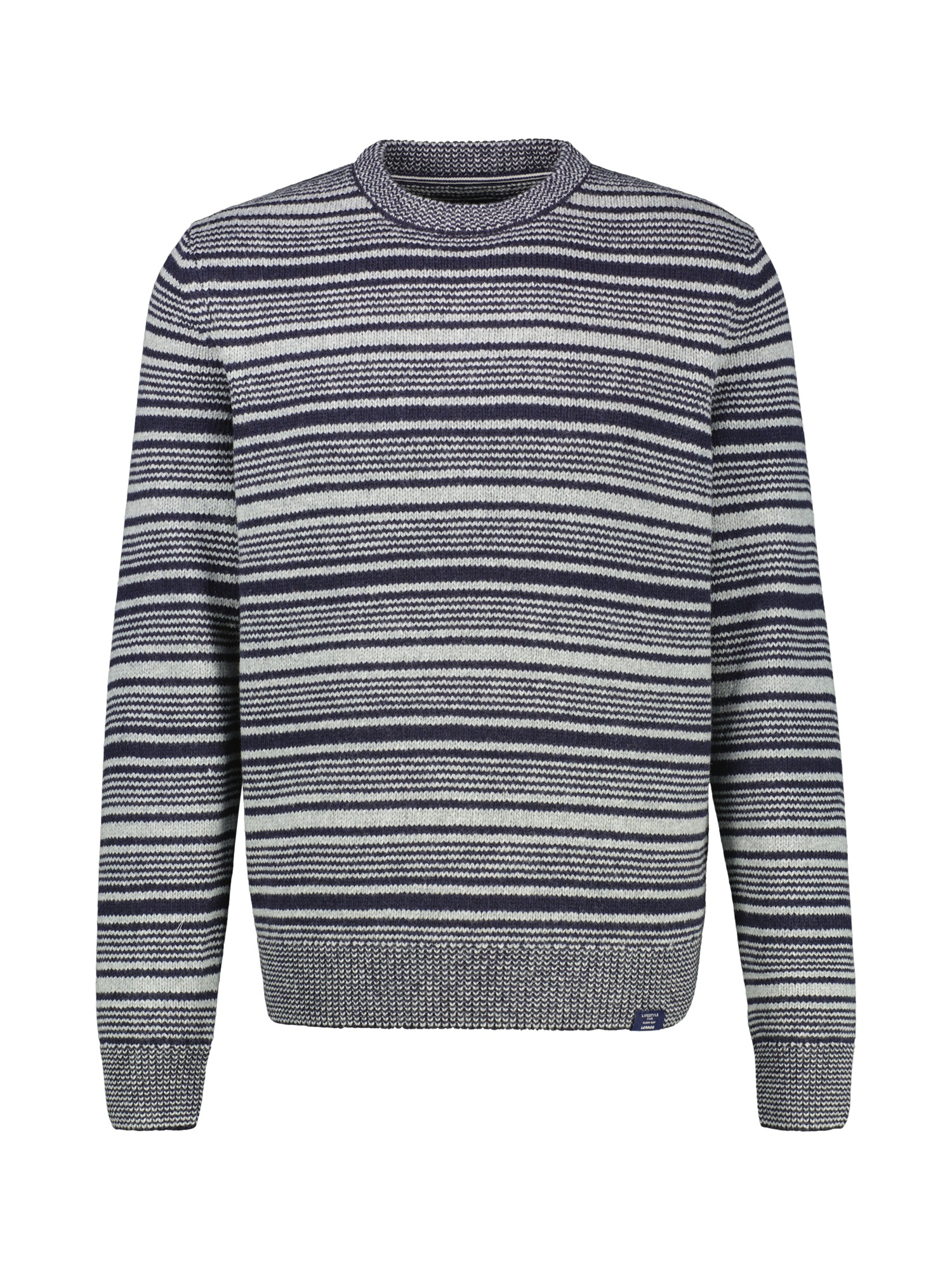 LERROS Strickpullover »LERROS Herren Crewneck-Stricker, gestreift«