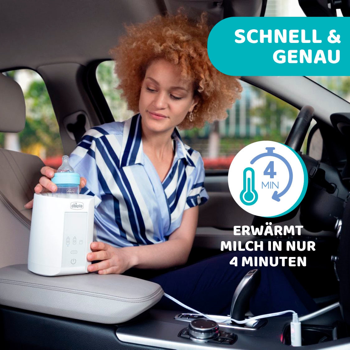 Chicco Flaschenwärmer »Zuhause/Unterwegs« inkl. Adapter für das Auto