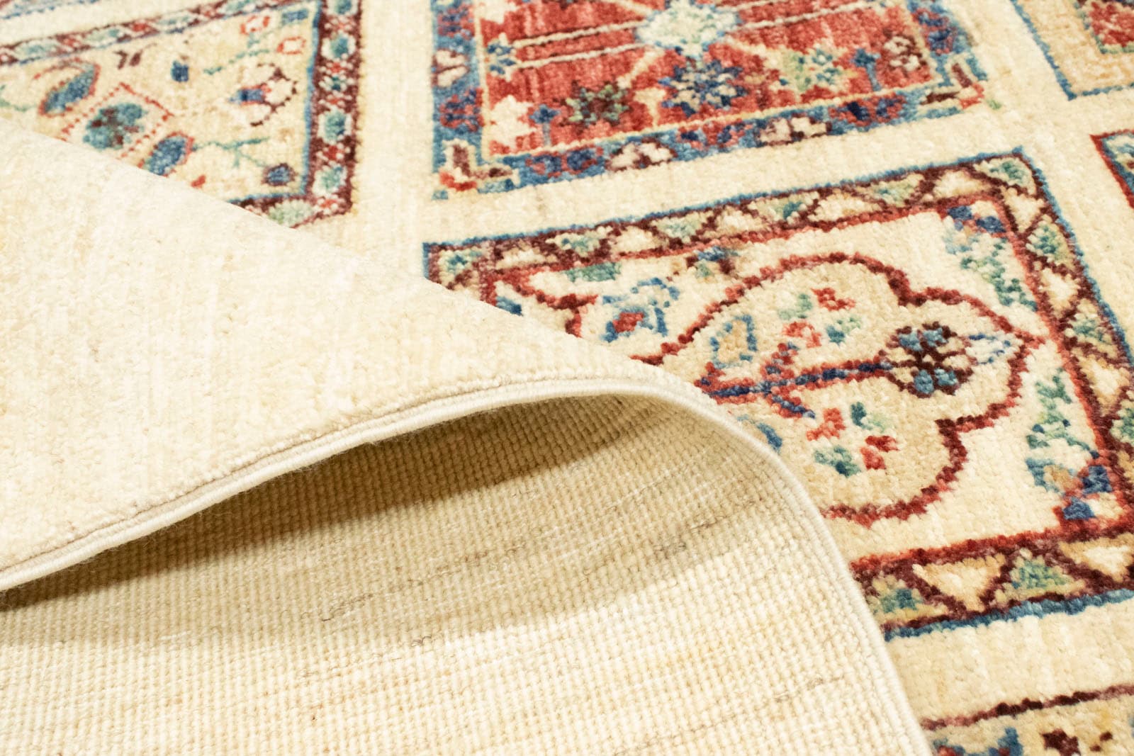 morgenland Wollteppich »Gabbeh Teppich handgeknüpft beige«, rechteckig,  handgeknüpft jetzt kaufen