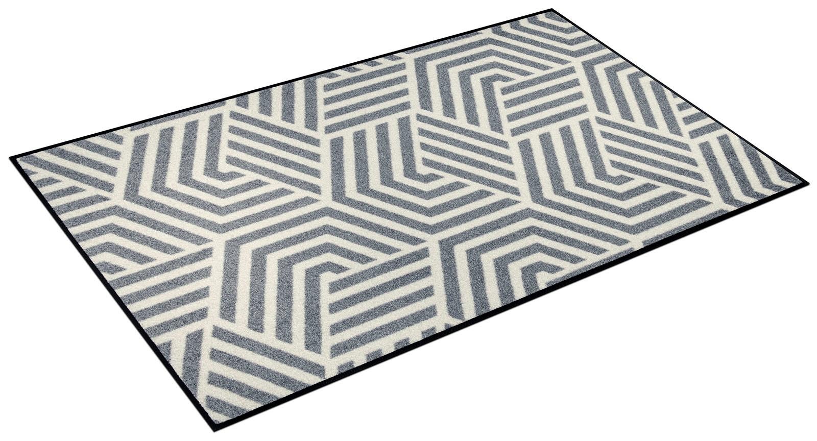 Image of wash+dry by Kleen-Tex Teppich »Odin«, rechteckig, 7 mm Höhe, modernes geometrisches Design, rutschhemmend, waschbar, Wohnzimmer bei Ackermann Versand Schweiz