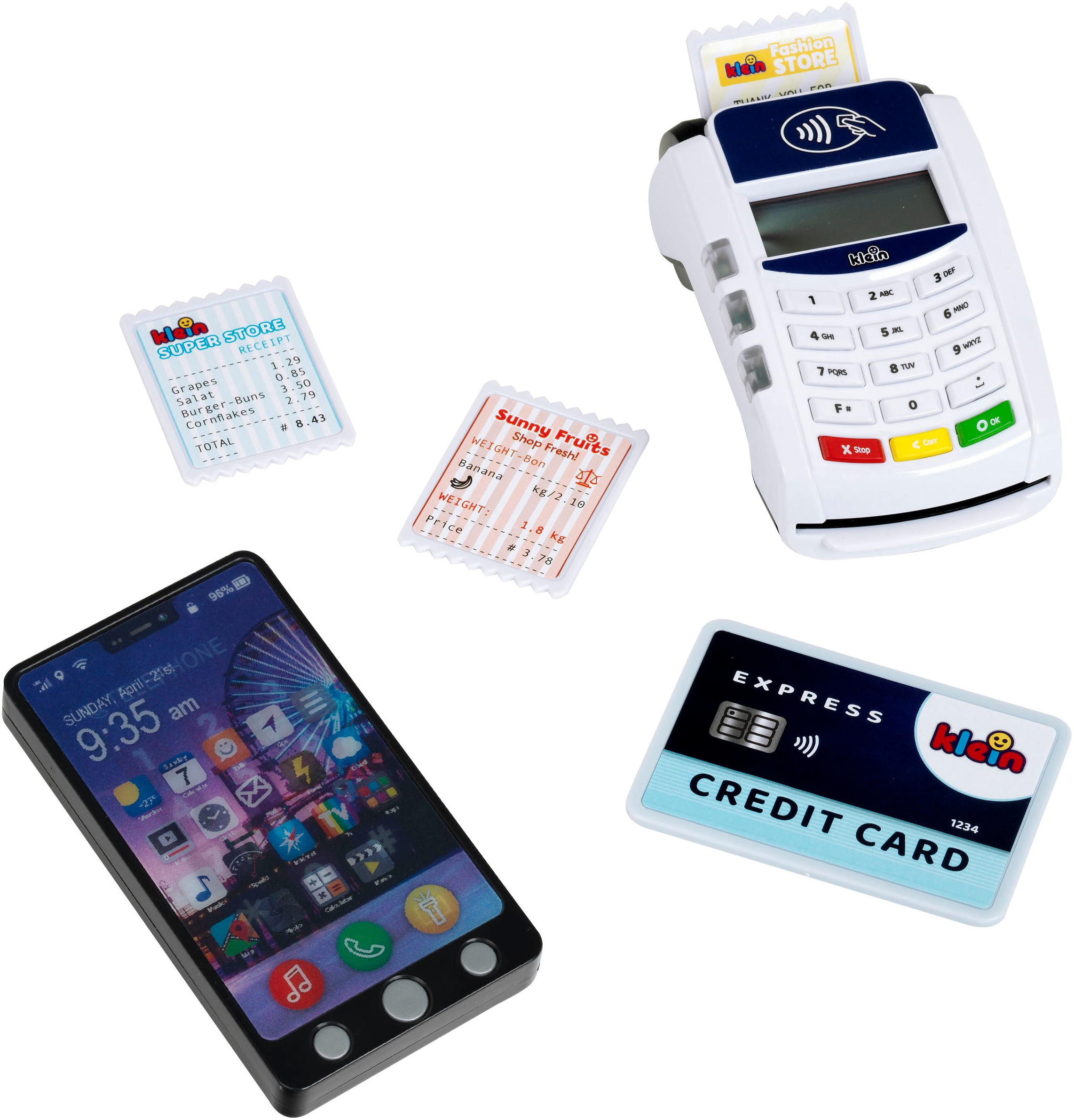 Image of Klein Spielkasse "PoS Terminal und Smartphone" mit Licht und Sound
