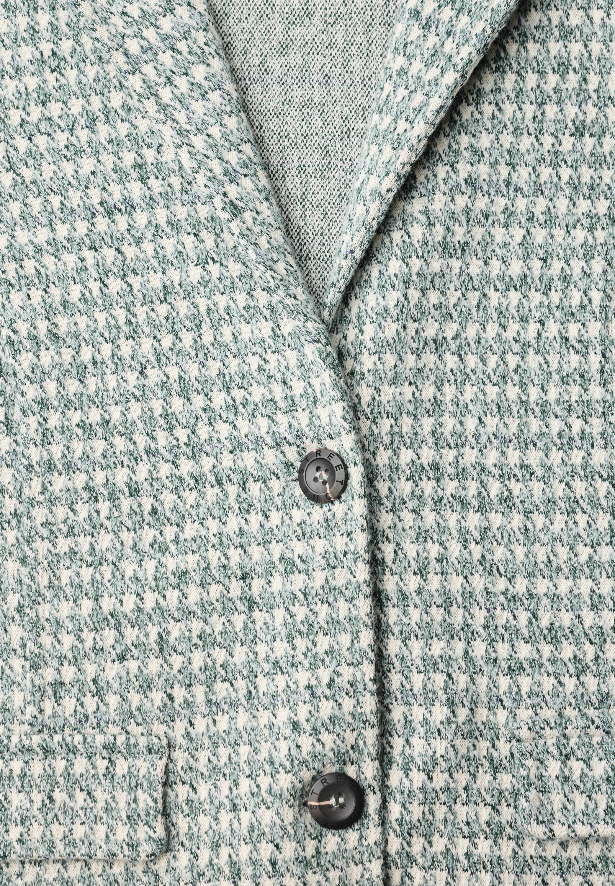 STREET ONE Blazer court blazer avec col à revers et motif