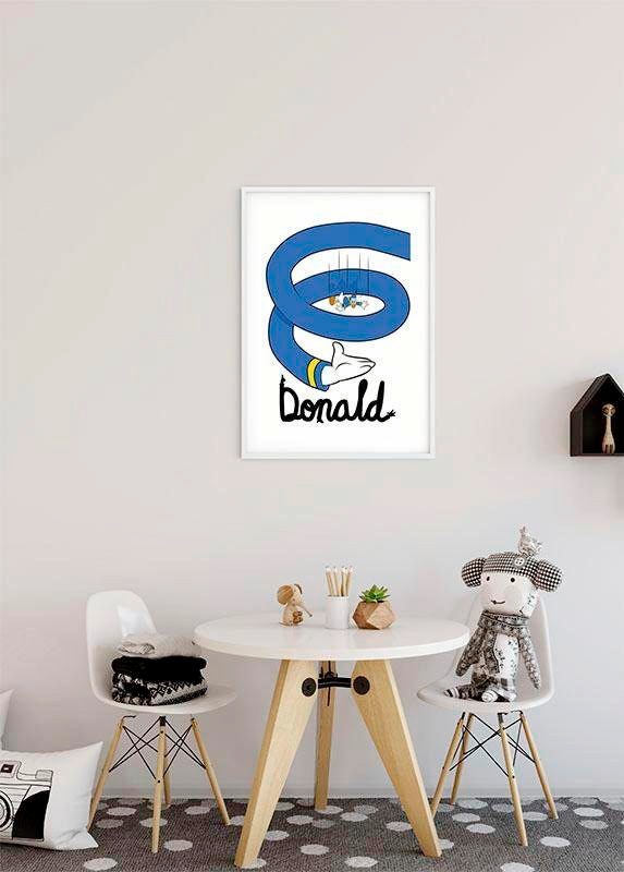 Komar Bild »Donald Duck Spiral«, Disney, (1 St.), Wandbild zur Dekoration im Kinderzimmer - ohne Rahmen
