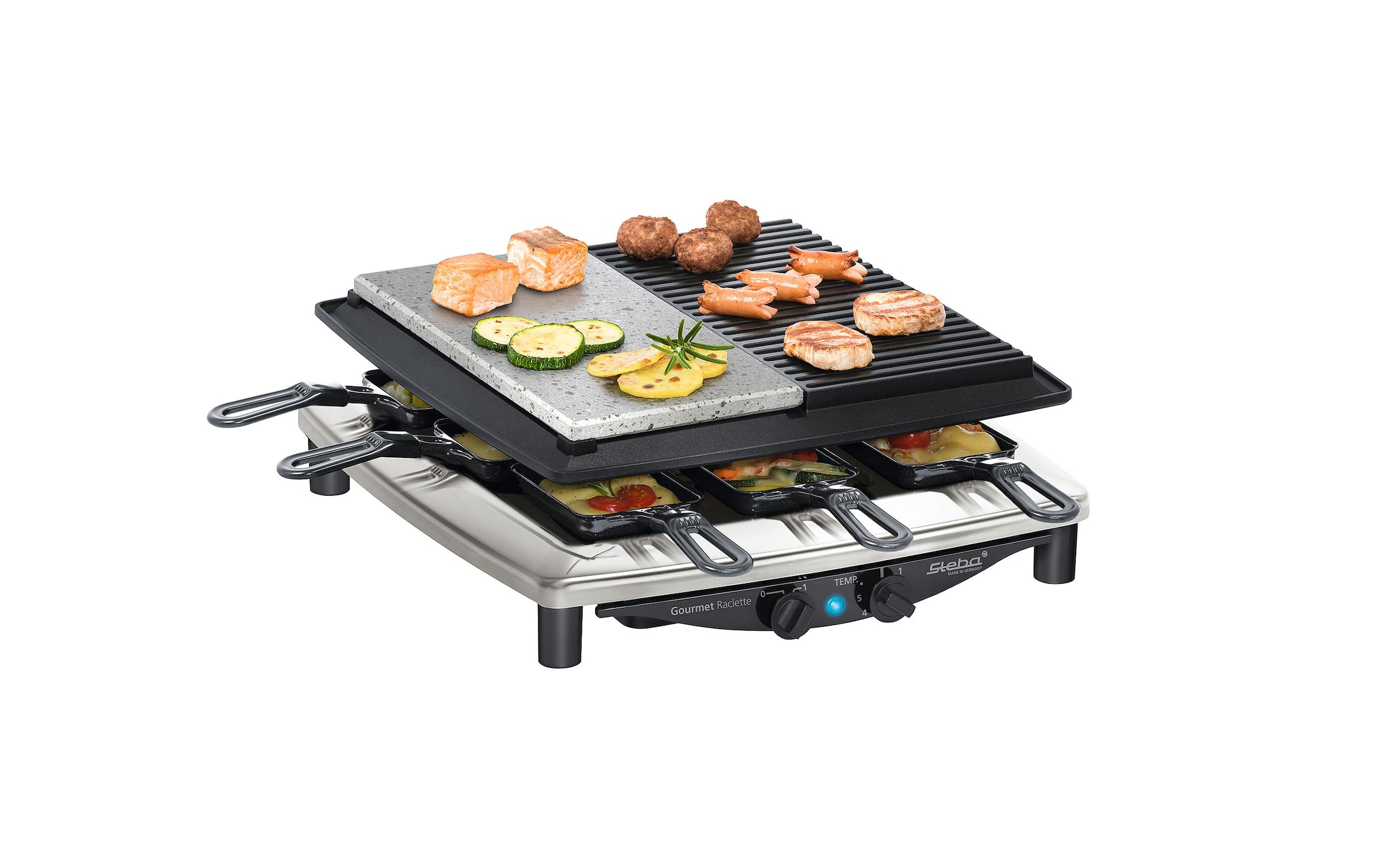 Steba Raclette »Raclette RC4 Plus Deluxe Chrom, 1450 W«