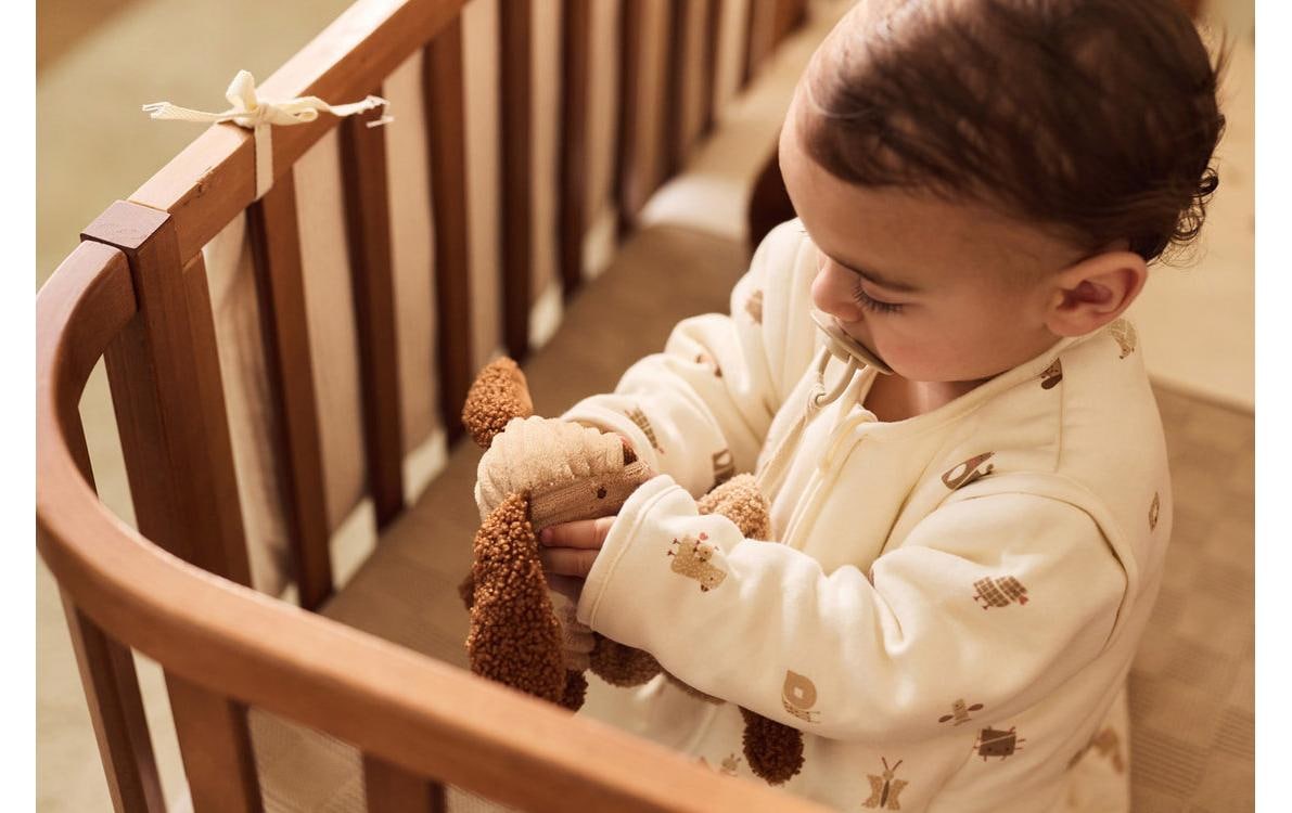 Jollein Babyschlafsack »Animal Friends« Gefütterter Schlafsack mit abnehmbaren Ärmeln